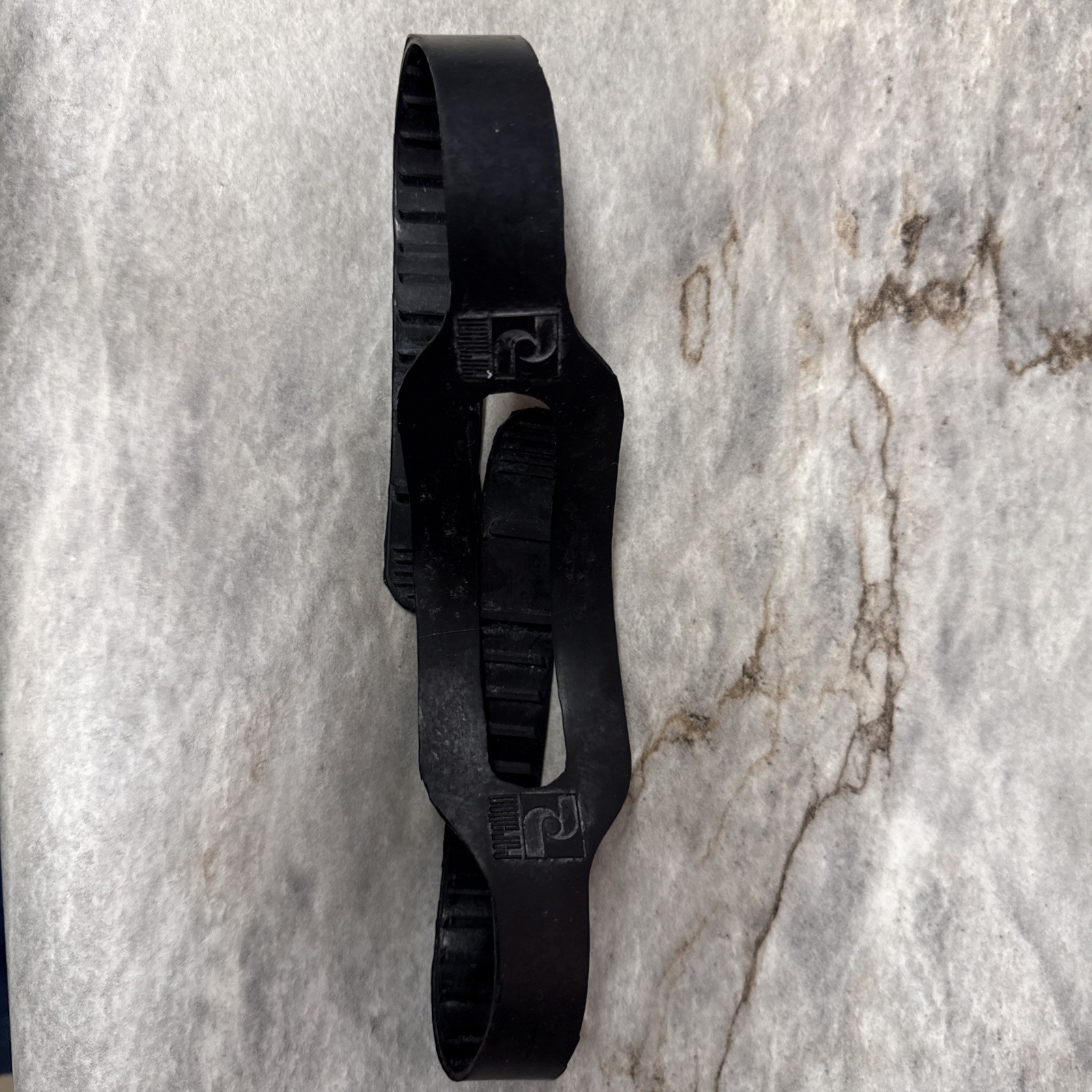 Vintage OEM NOS Farallon Oceanic black rubber mask strap 7/8” wide split rear