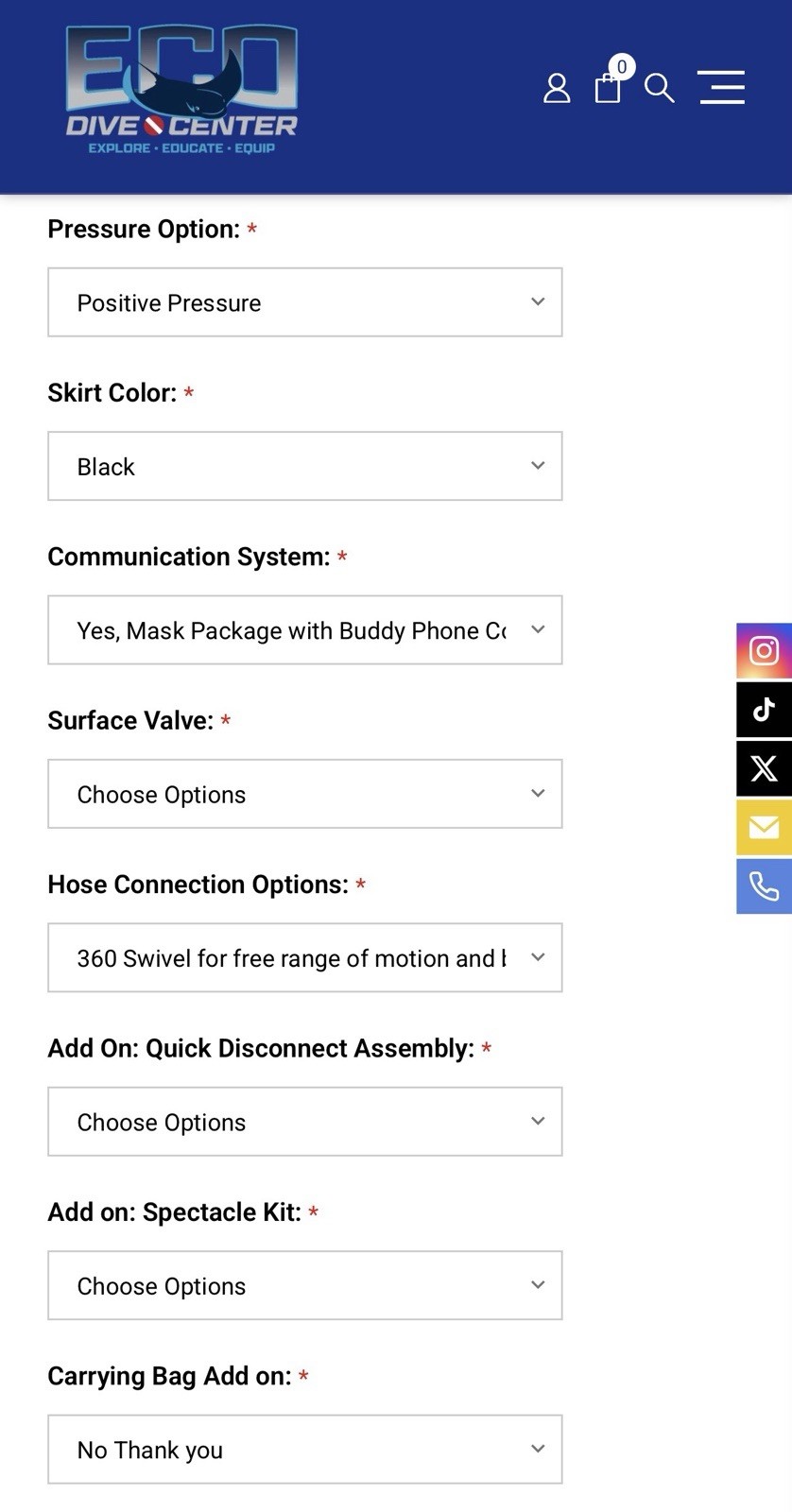 Interspiro Divator MKII Full Face Mask W/Buddy Phone & More – NEW -Fast Shipping