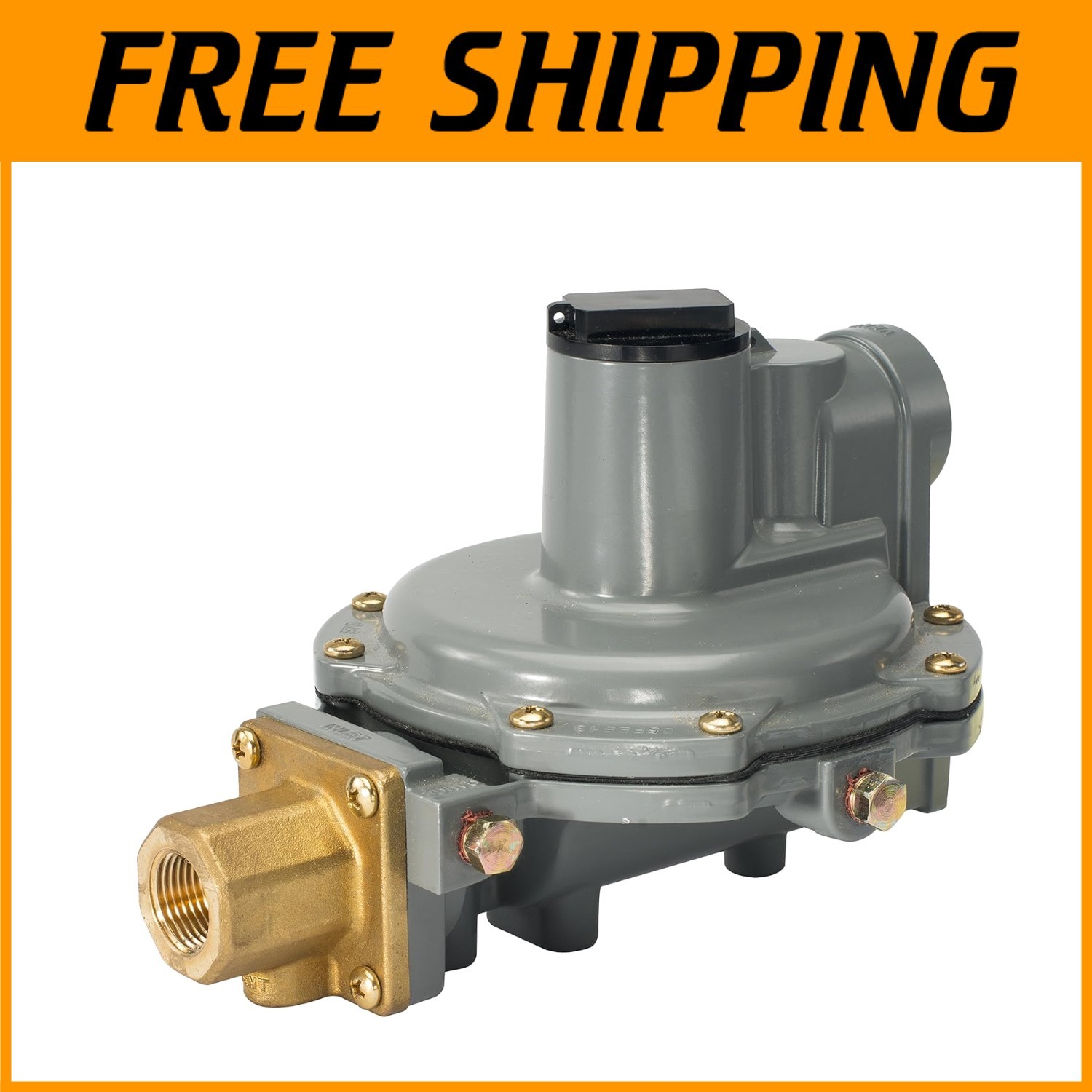 Integral 2-Stage Regulator, 9-13″ W.C Spring, POL x 3/4″ NPT