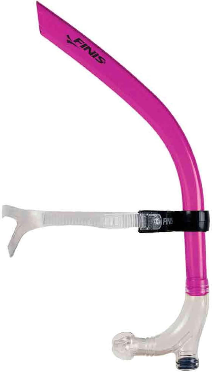 Adjustable Pink Snorkel for Swimmers – One-Way Purge Valve & Silicone Comfort