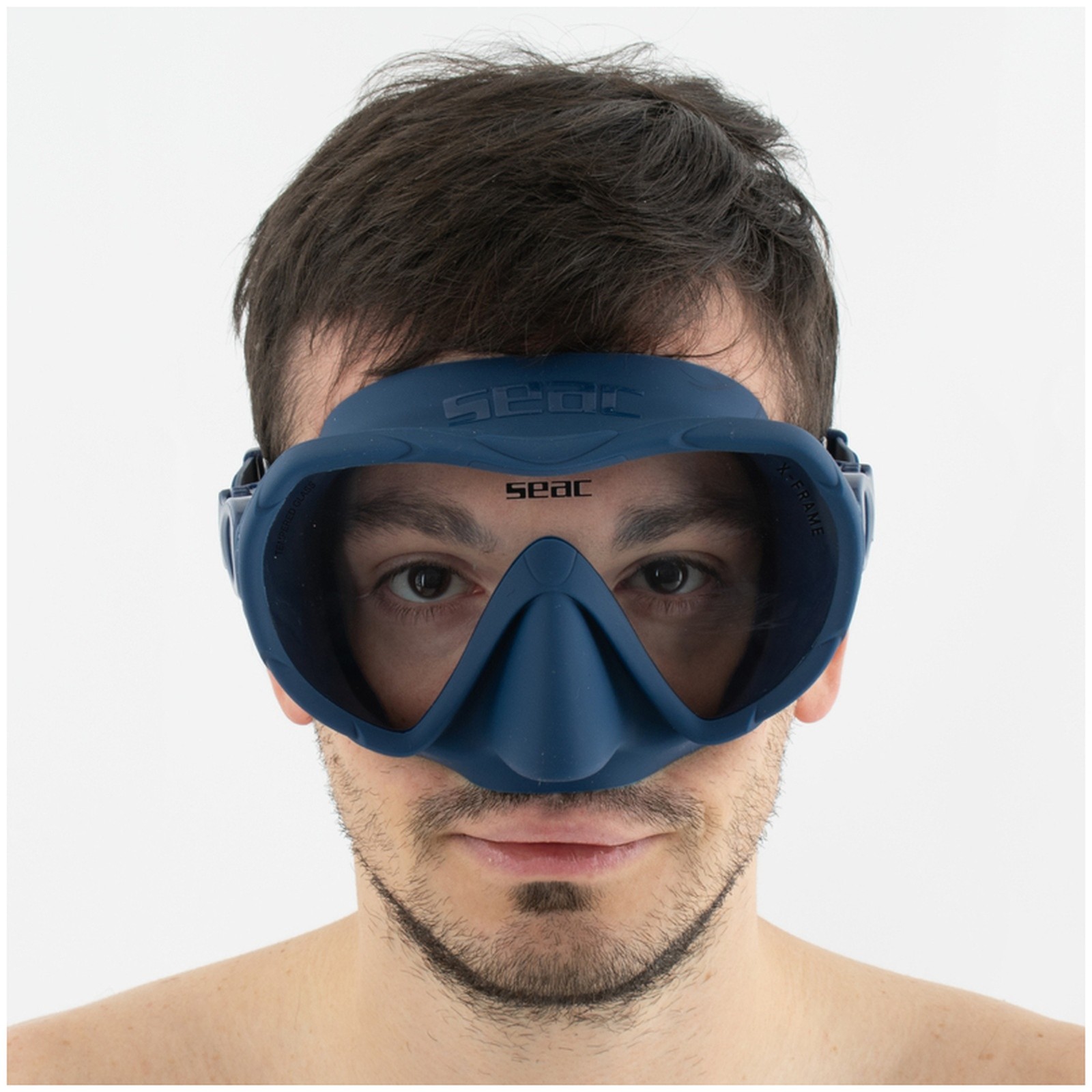 SEAC X-Frame Frameless Blue Dive Mask (0750088015160A)