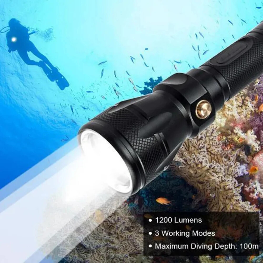 Underwater Powerful 70 LED Diving Flashlight Super Bright Scuba Dive Torch Lamp