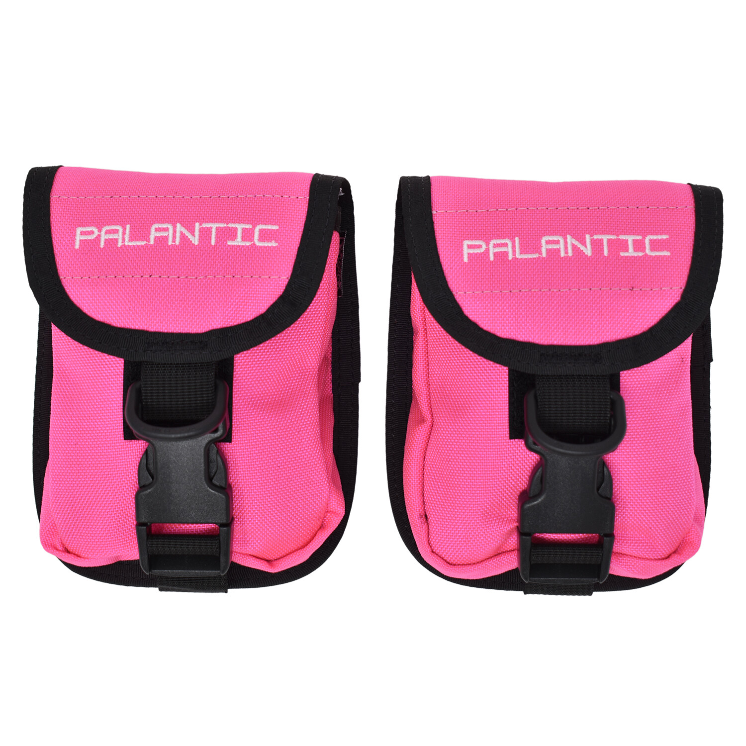 Palantic Scuba Diving Weight Pocket Pouch with QR Buckles, Pair, Pink