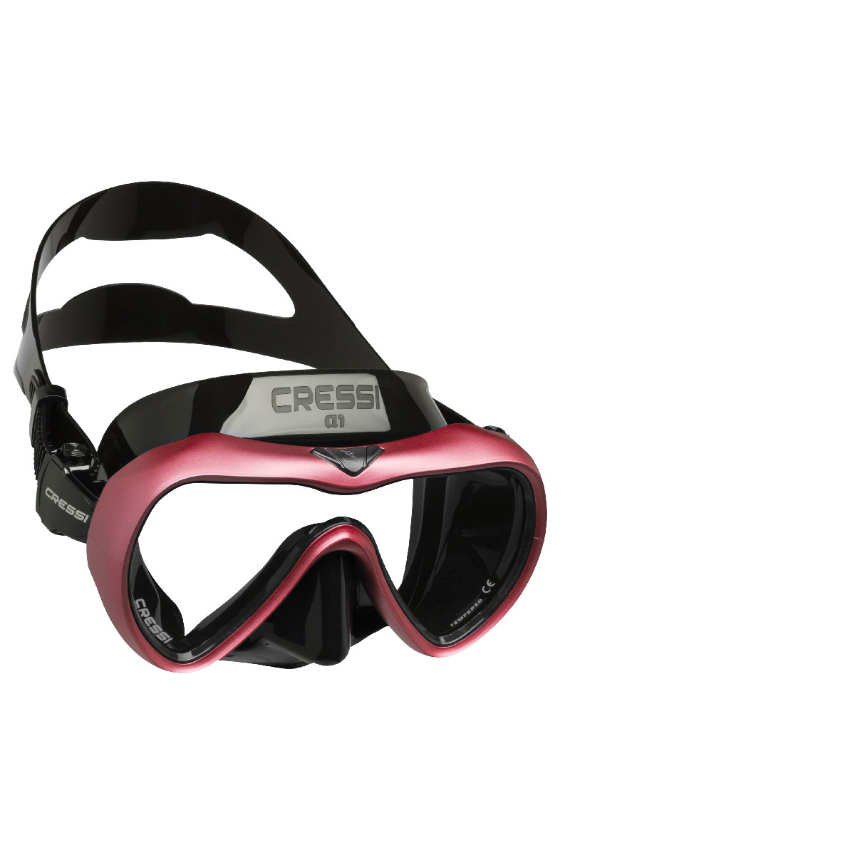 Cressi A1 Black/Pink Clear Lens Xdn400021