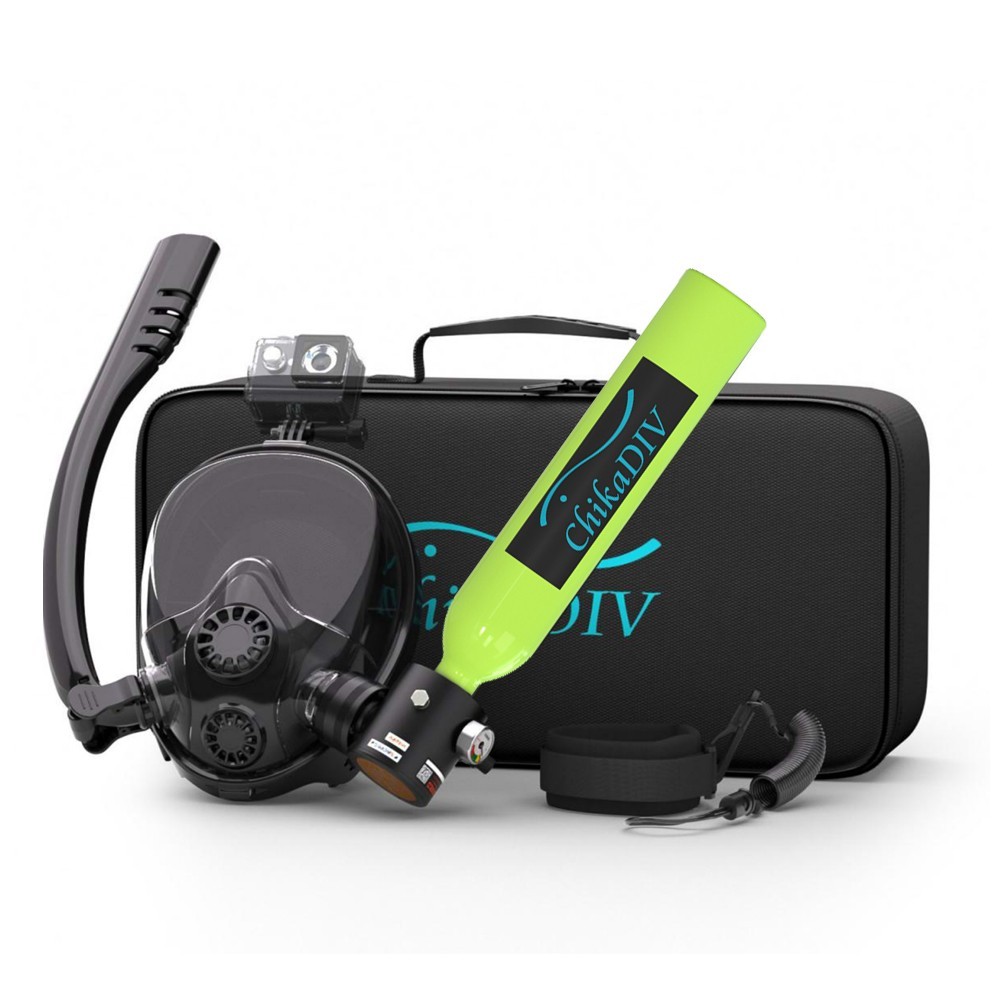 0.5L Lung Tank Scuba Tank with Mask,Diving Tank,200ba,6-10Min Travel Diving Gear