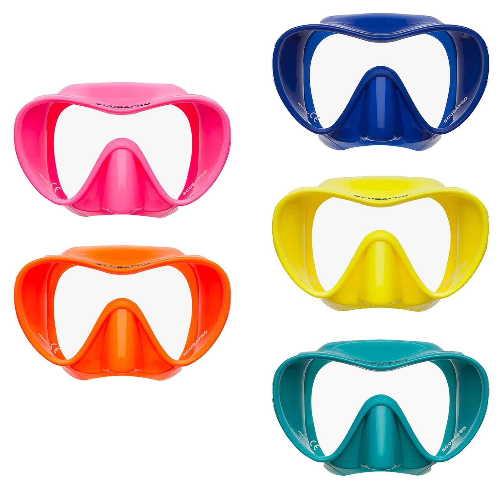 Scubapro Trinidad 3 Diving Mask Ultra Clear Lens Frameless Design Orange