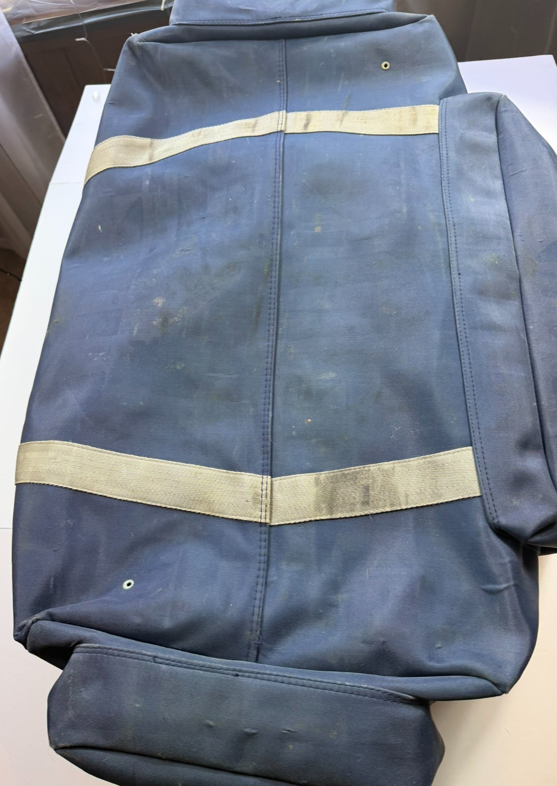Vintage Olympic Diver Scuba Gear Bag Large Navy Blue Multi-Pocket Heavy Duty