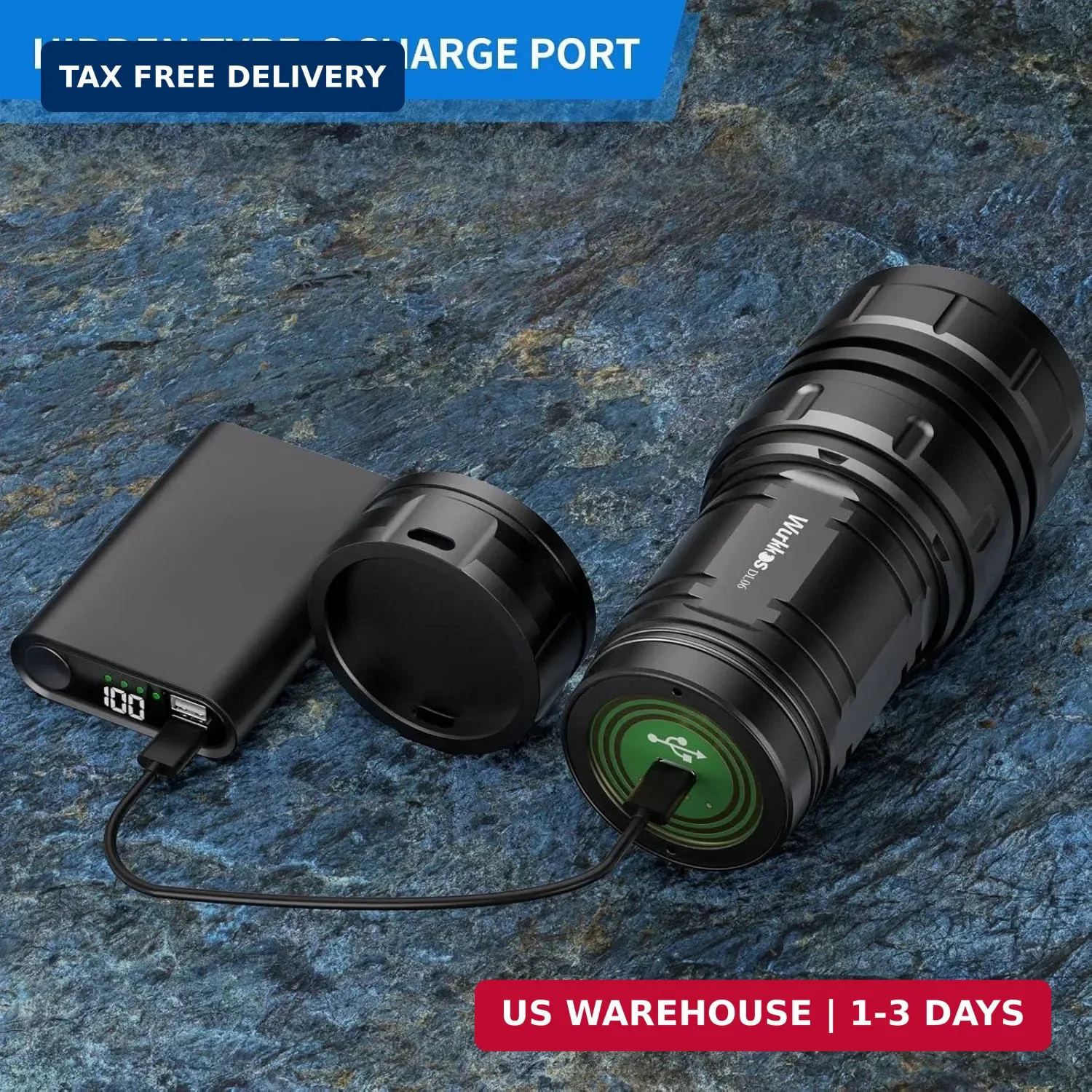 Wurkkos DL06 Dive Light, 15000 Lumens Scuba Diving Light, Type-C Rechargeable, 6