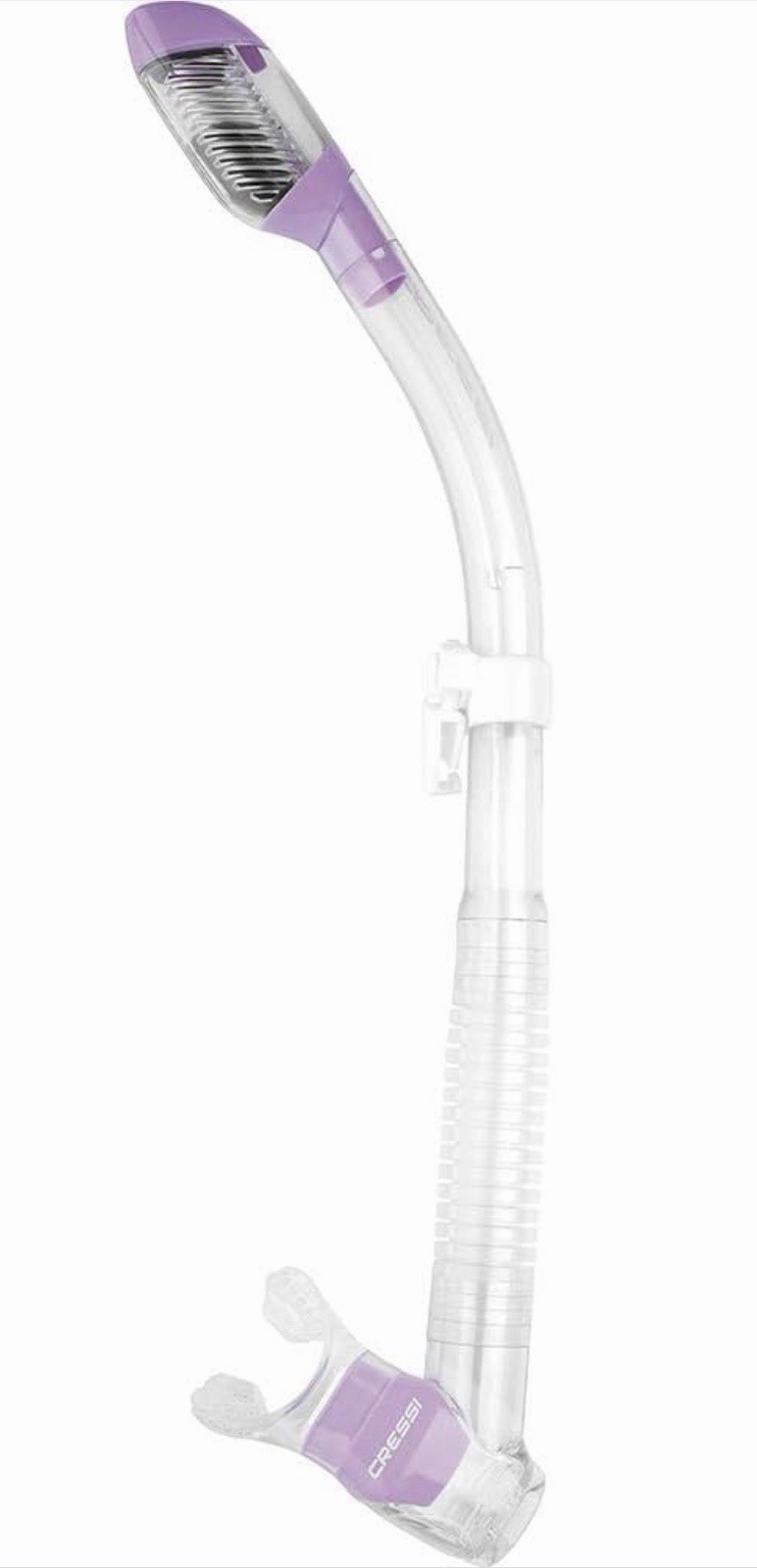 Cressi Supernova Dry Scuba Diving Snorkel Purple