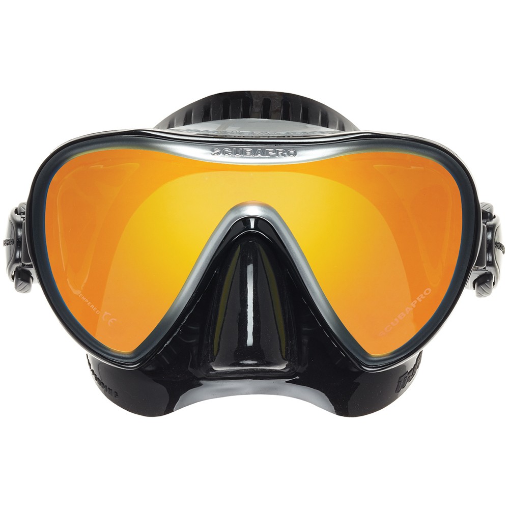 Scubapro Synergy 2 Trufit w/ Comfort Strap, Mirrored Lens – Black/Silver