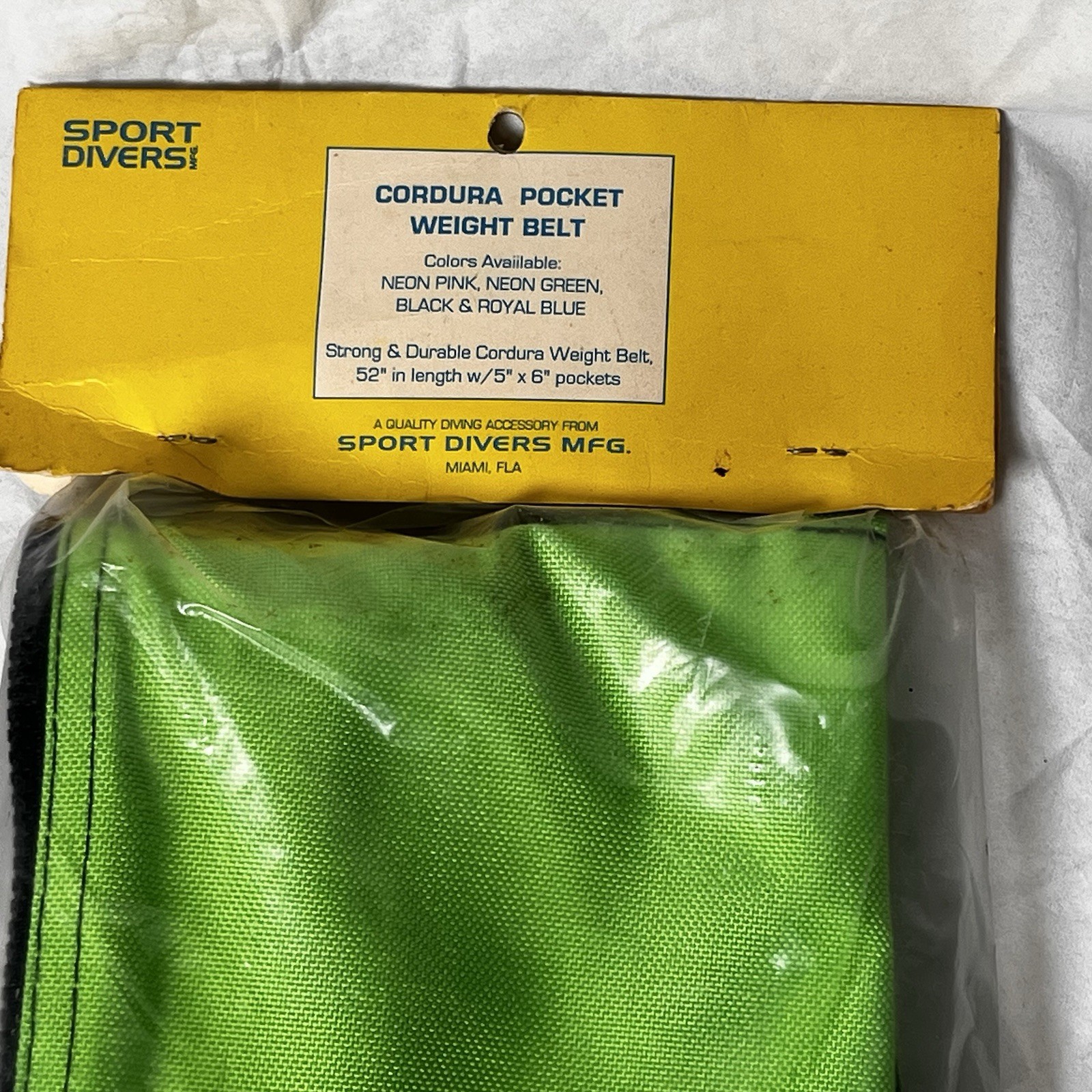 Soft Pouched Scuba Weight Belt Marine Sports Cordura 4 Pocket Belt Adjustable