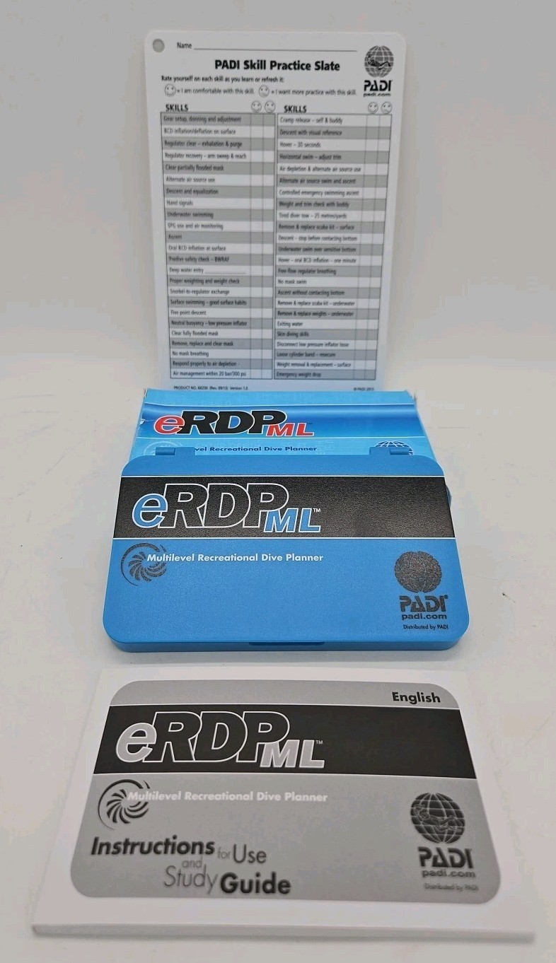 PADI eRDPML Multilevel Recreational Dive Planner 2008 w/Manuals – Tested Works