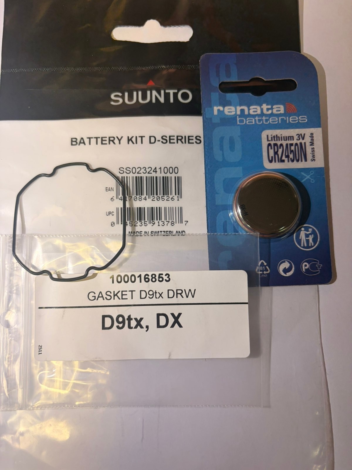 Suunto Original Battery Kit for D9TX / DX – Battery + O-Ring