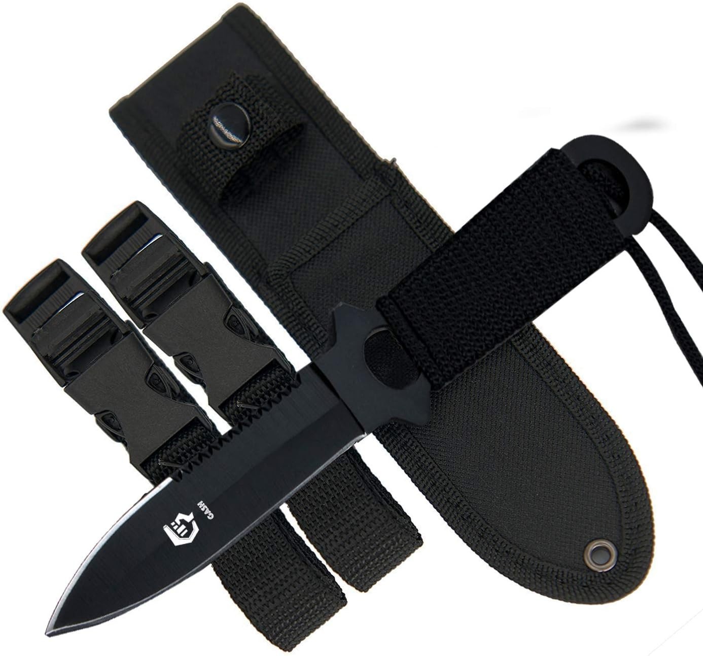 Razor Sharp Scuba Diving Knife with Leg Straps – Lightweight & Versatile Gear