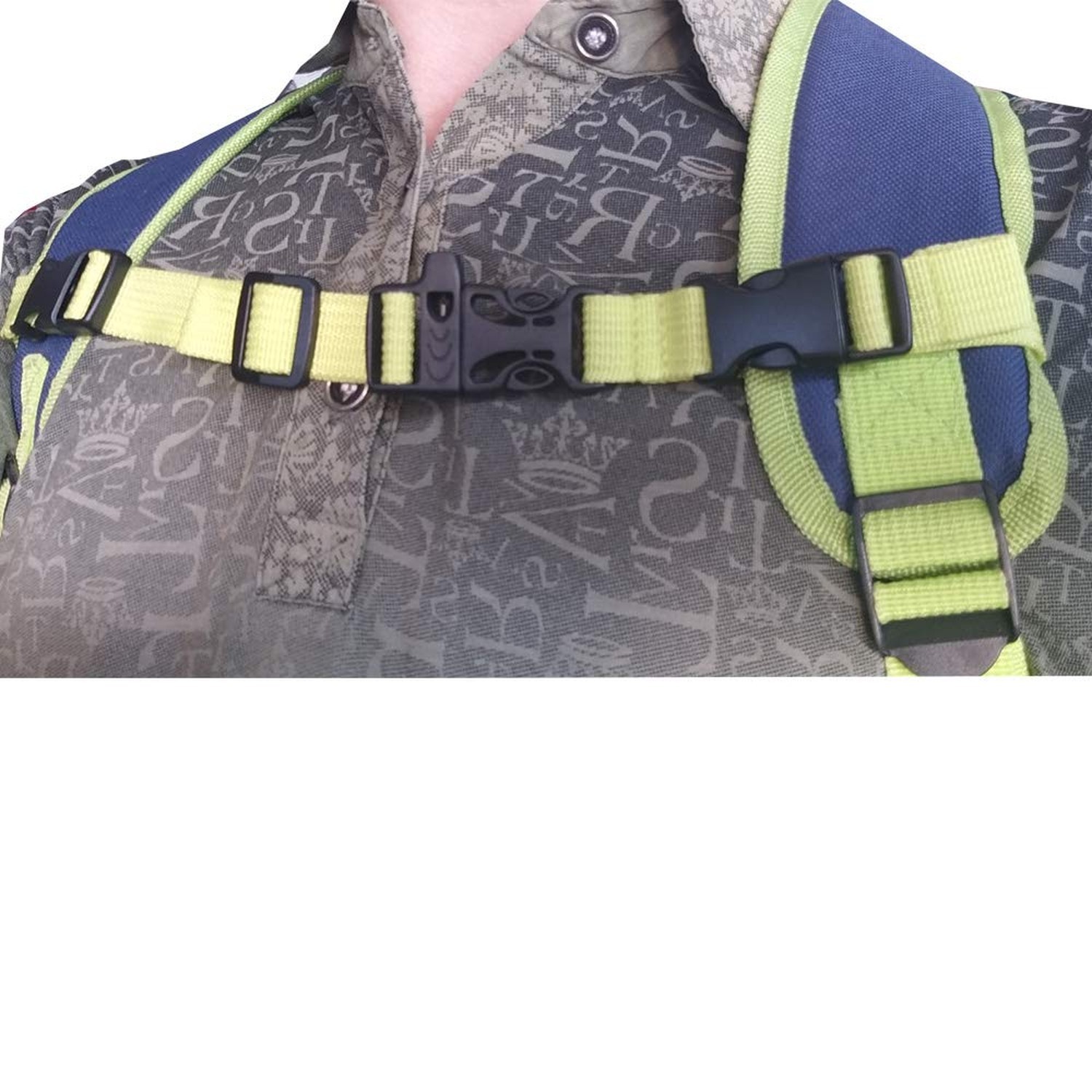 2 Pack Nylon Universal Backpack Chest Strap-3/4 Inch Webbing Chest Belt-Adjus…