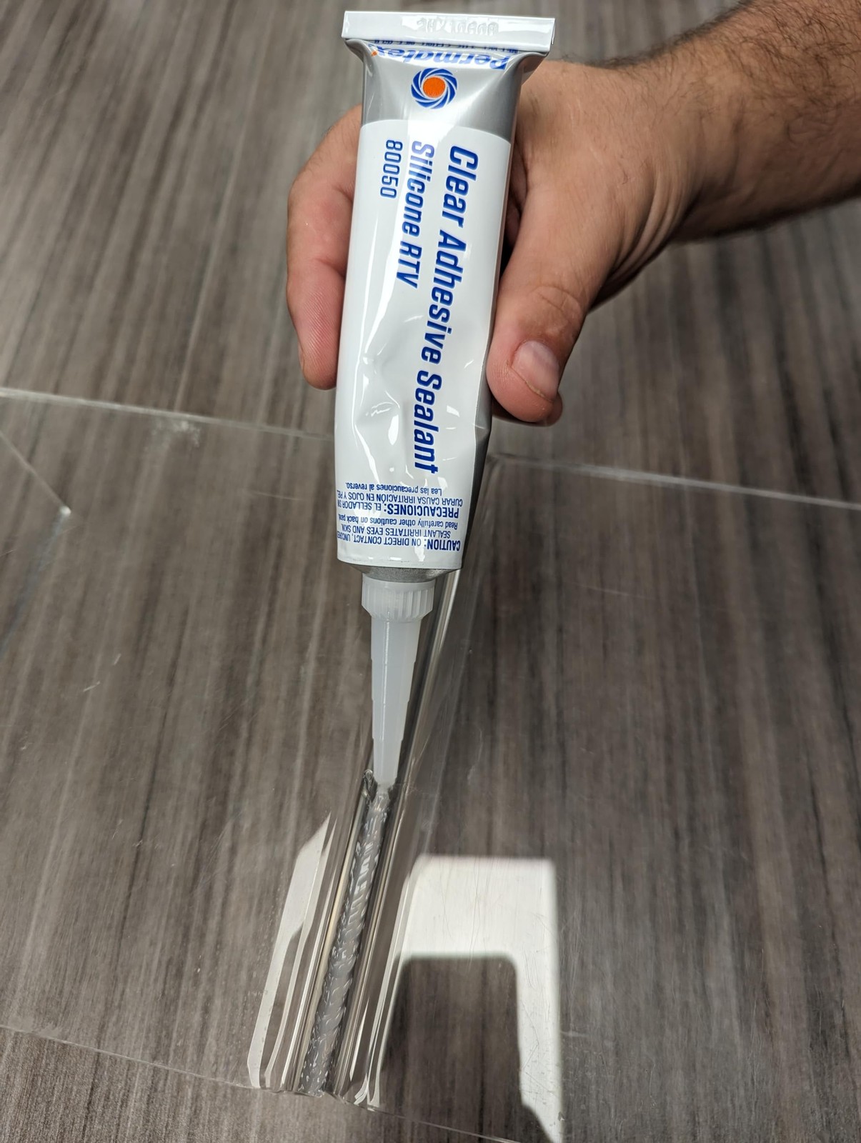 Permatex 80050 Clear RTV Silicone Adhesive Sealant, 3 oz Pack of 1,