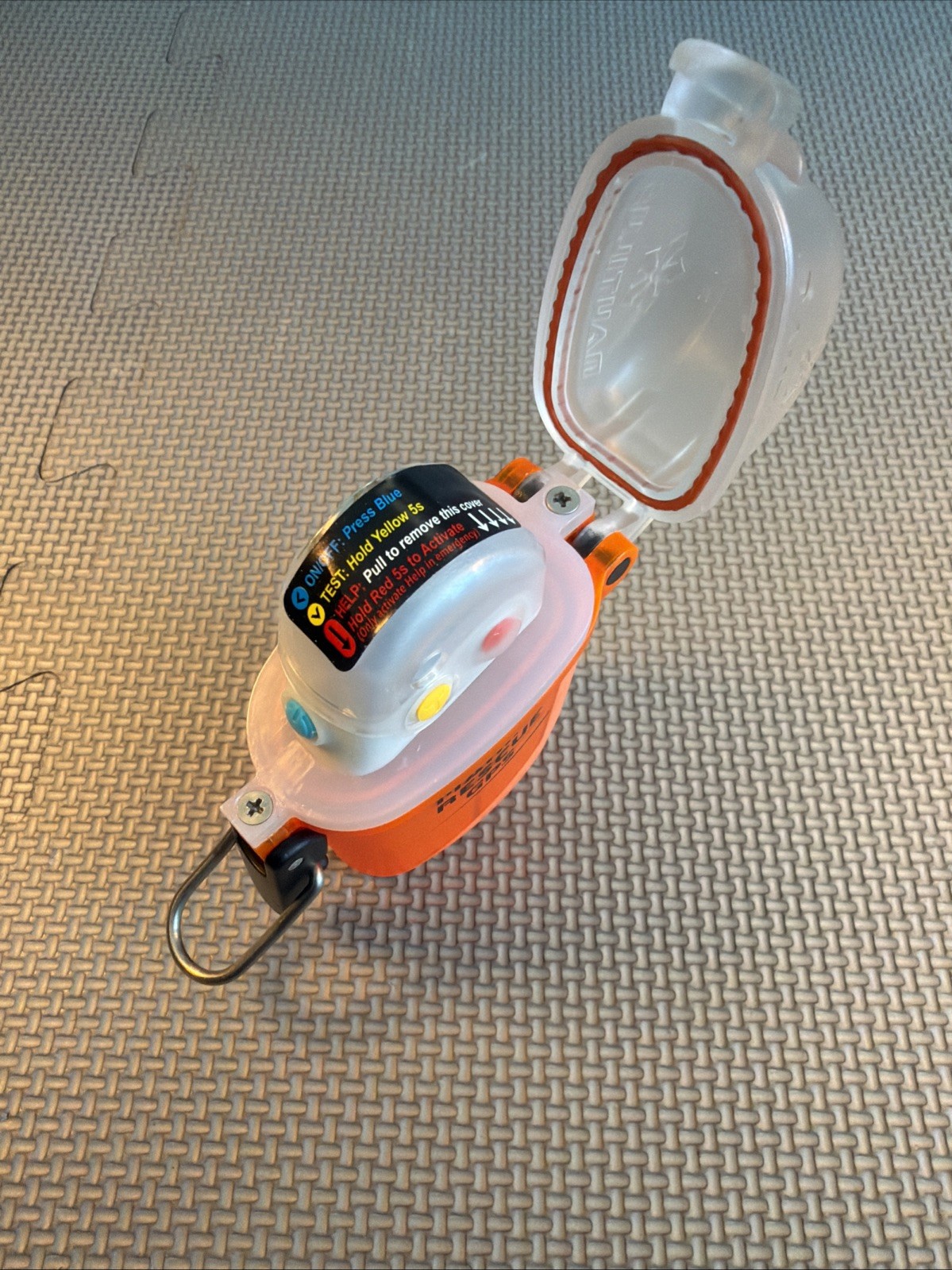 Nautilus Lifeline Marine Rescue GPS MOB VHF Scuba Dive Beacon Orange