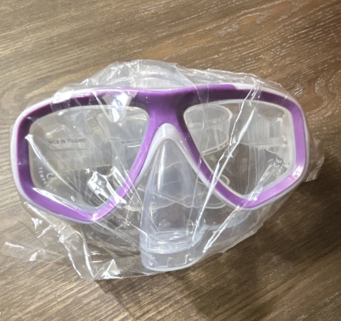 PROMATE Cobra Snorkel Mask Set MK280 Purple Diving Swim Gear Snorkel Equipment