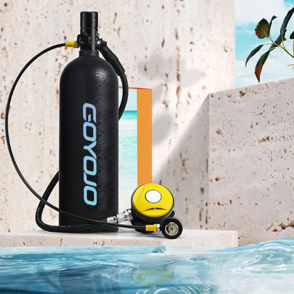 2L Scuba Tank Diving Tank Underwater Diving Glasses Vest Cylinder Oxygen Bottle