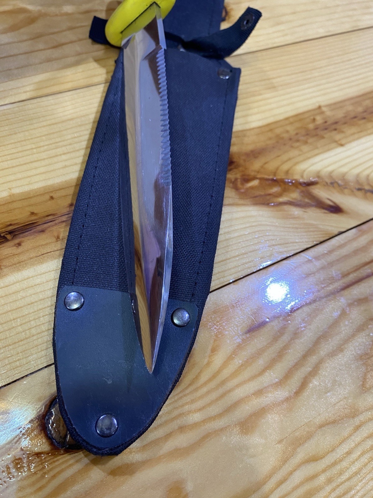 Vintage GSD Brevettato Italy Dive Knife with Sheath G.S.D. Blade Diving Diver
