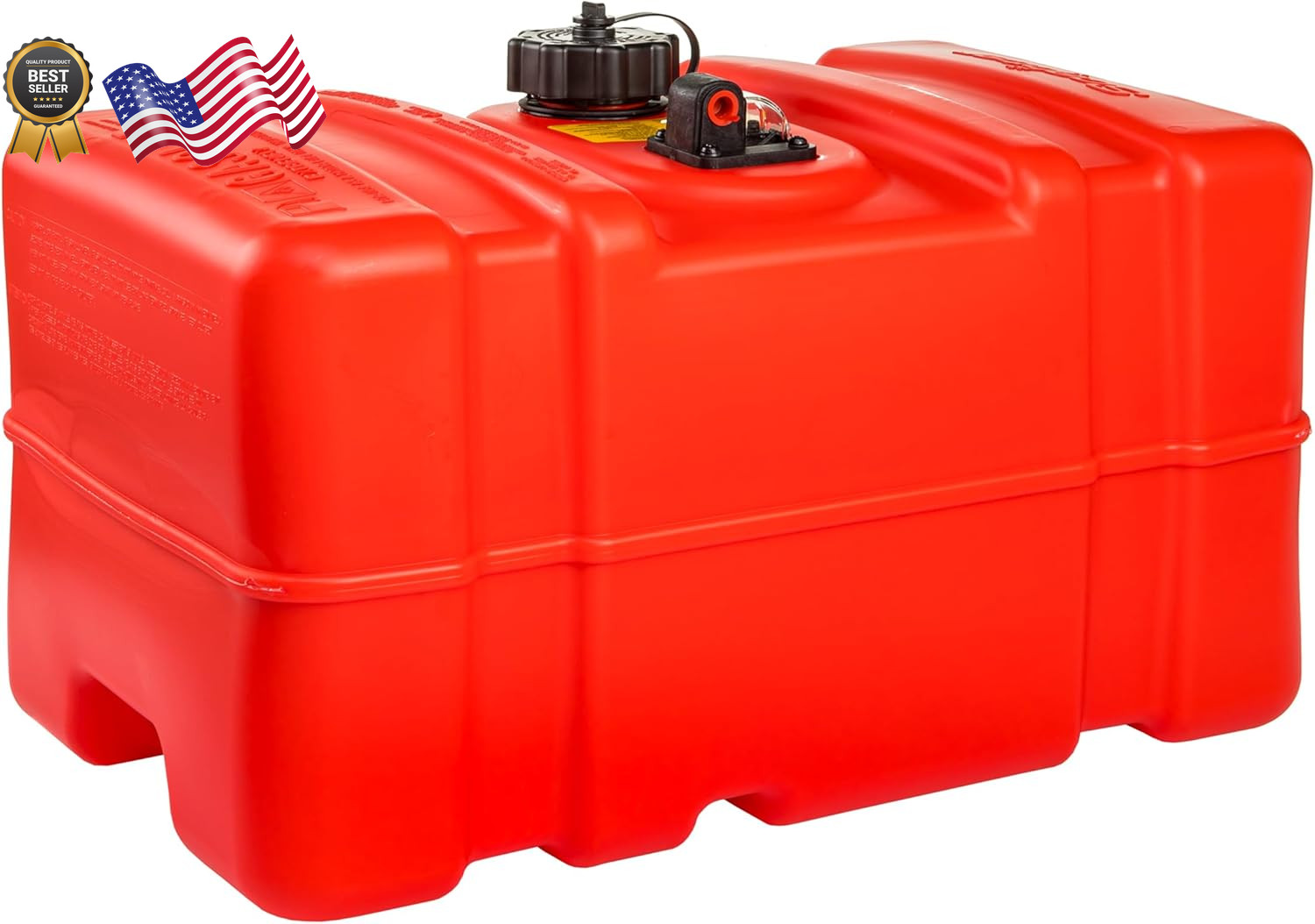 Marine Boat Fuel Tank Gas Can Storage Tall Profile Container Portable 12 Gallon