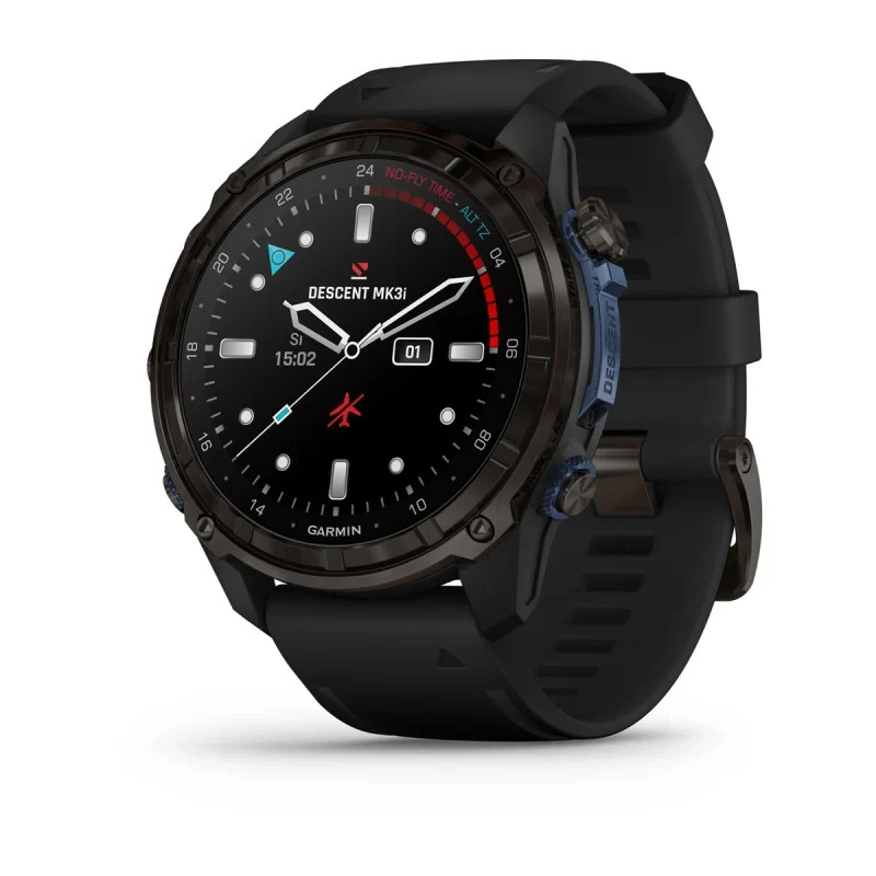 Garmin Descent (Mk3i) 51mm Titanium Diving Computer Smartwatch W/ Silicone Strap