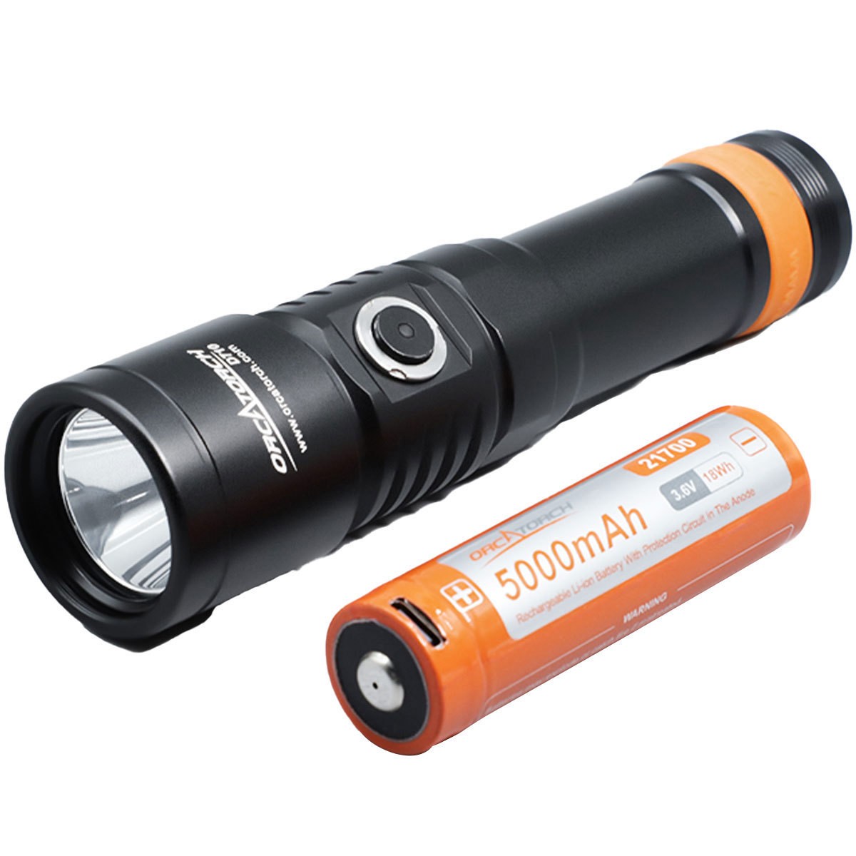 OrcaTorch D710 3000 Lumens Dive Light – 2 Pack