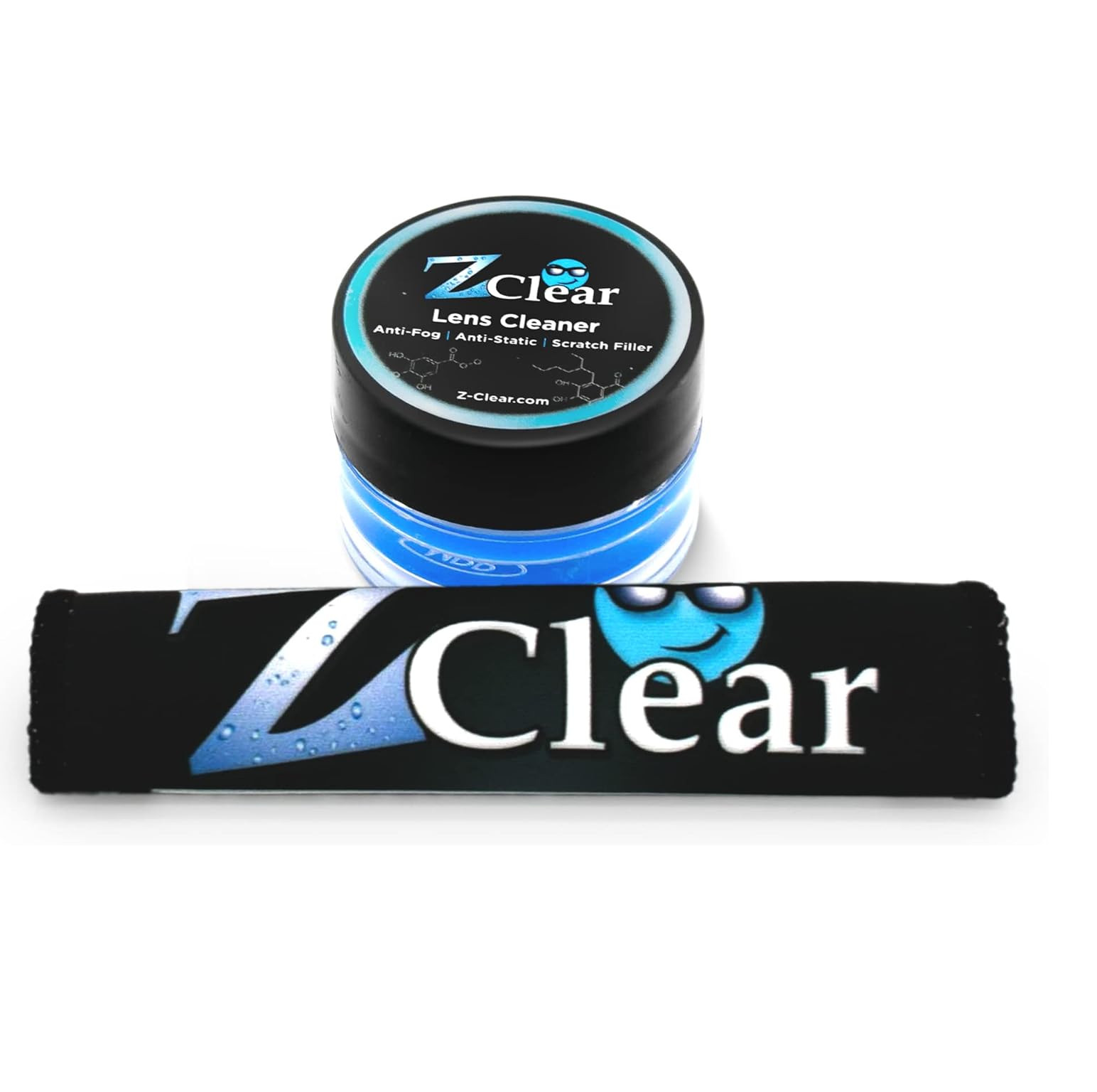 Zclear Lens Cleaner Paste with Microfiber Cleaning Cloth – Eyeglass Cleaning and