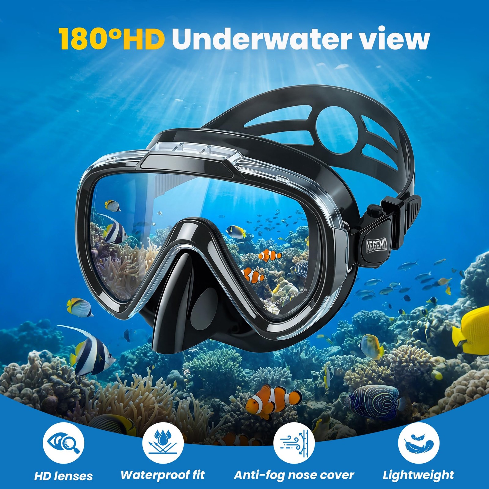 Snorkeling Gear Set for Adult Youth – Snorkel Diving Mask with Top Dry Value …