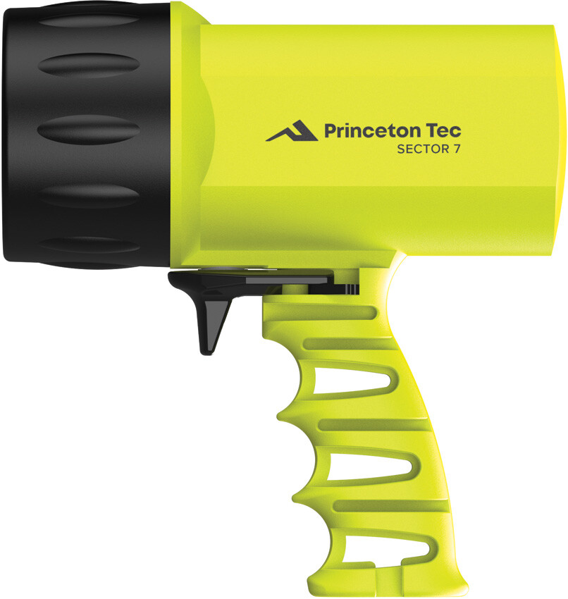 New Princeton Tec Sector 7 Dive Light Neon Yell S722-NY