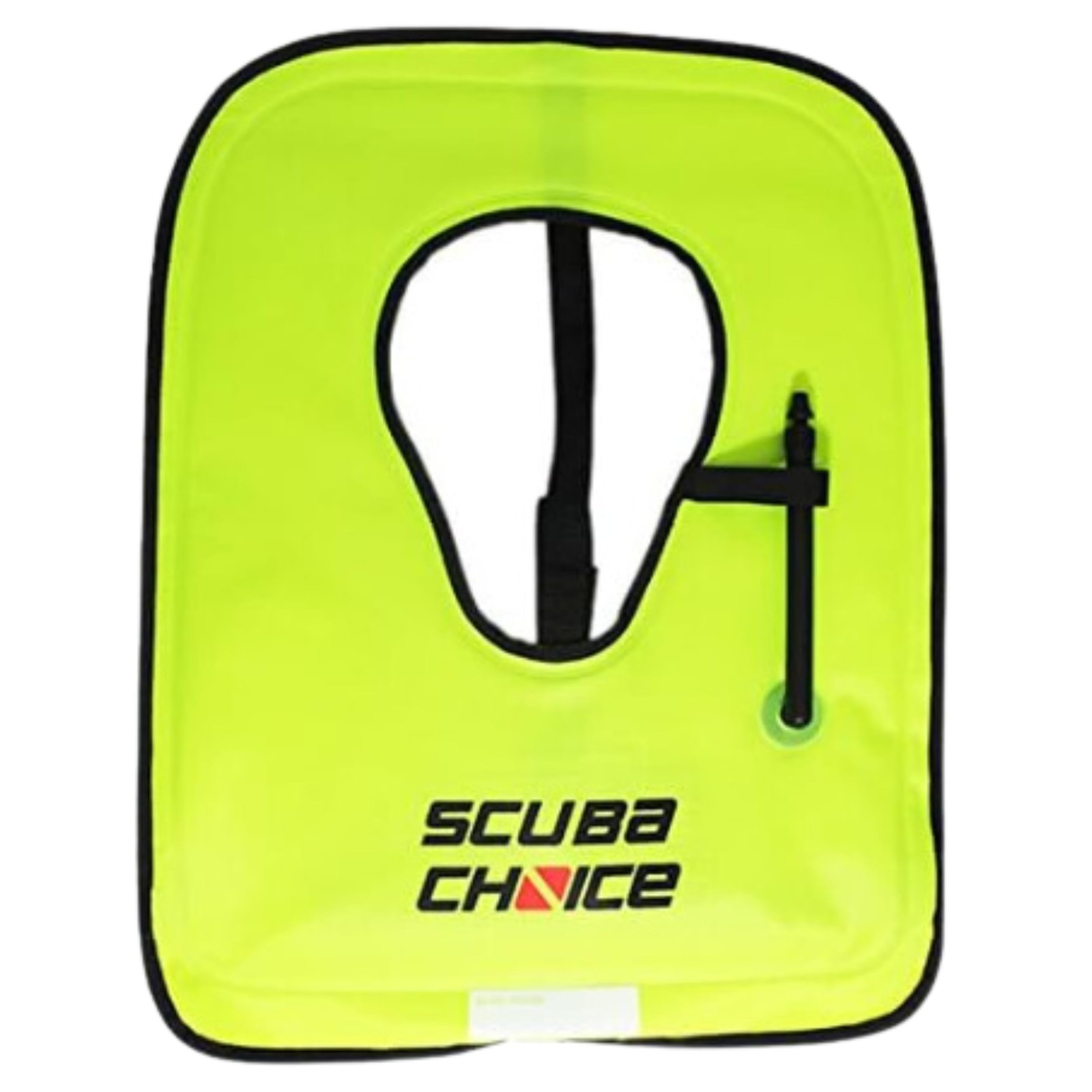 Scuba Choice Adult Snorkel Vest with Name Box Large (100-200lbs), Neon Yellow