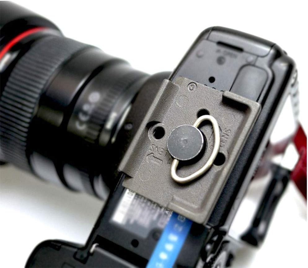 Quick Release Plate 1/4″ Screw Compatible with Manfrotto 200PL-14 322RC2 Grey