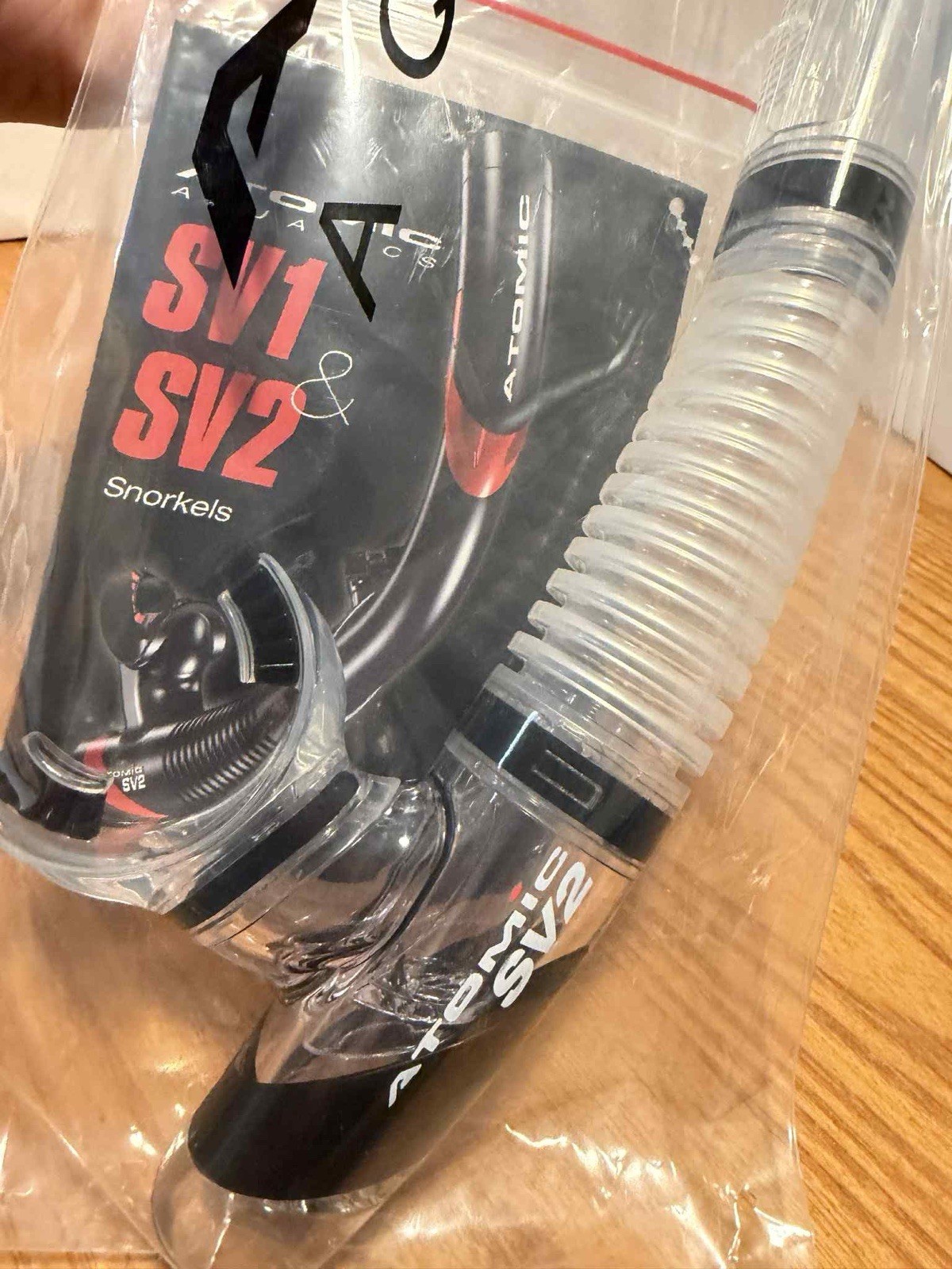 Atomic Aquatics SV2 Snorkel Clear/ Black