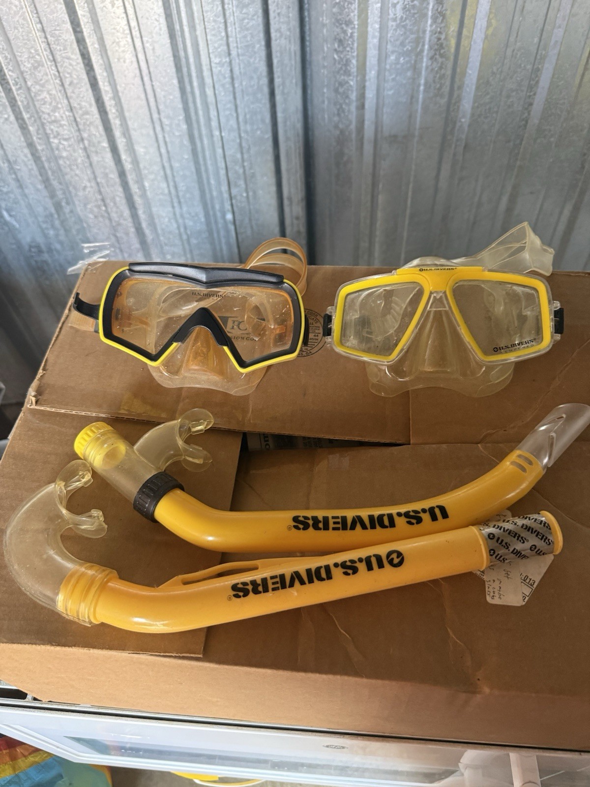 Vintage U.S. Divers snorkel gear lot Of 4