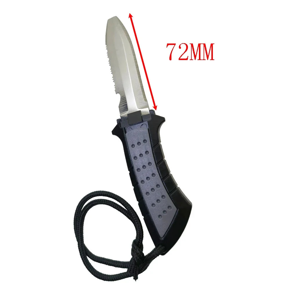 420SS Scuba Diving Boating Low Volume Blunt Tip BCD Knife BC Point Knife