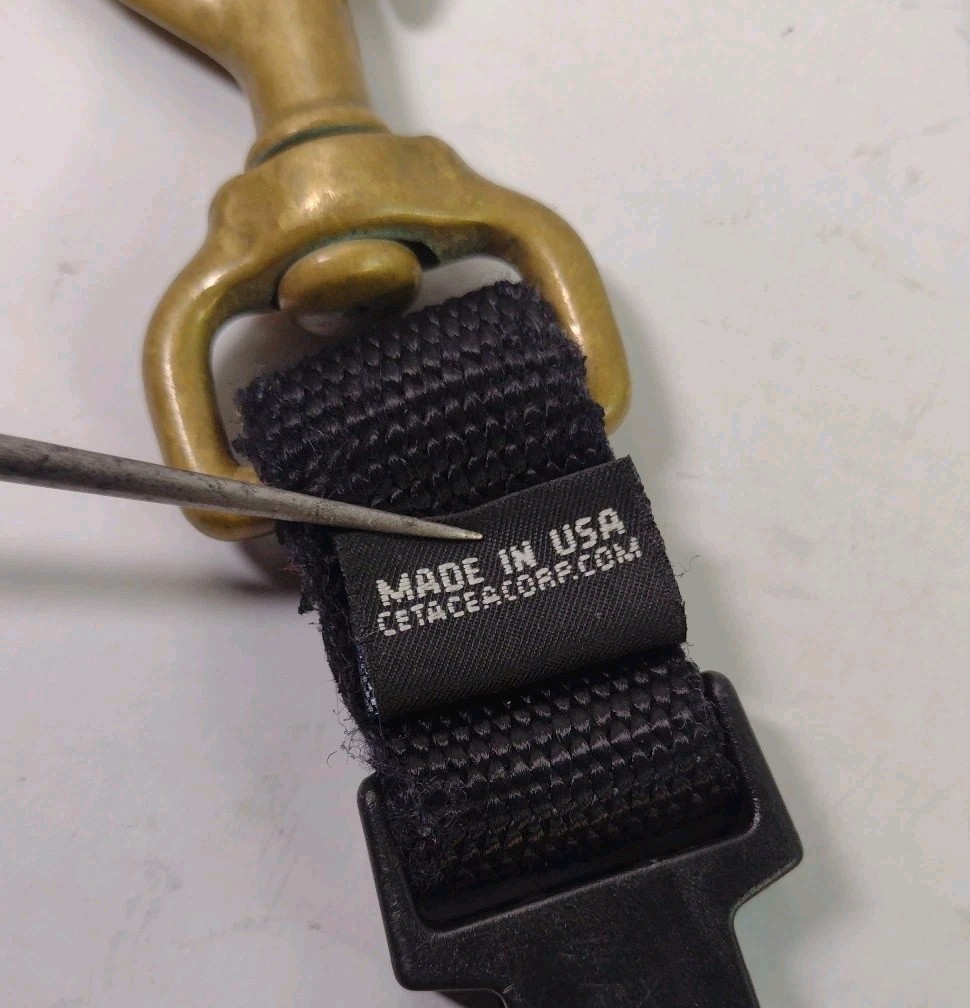 Cetacea Branded High Force Scuba Diving Brass Swivel Hook Vintage Female Clip