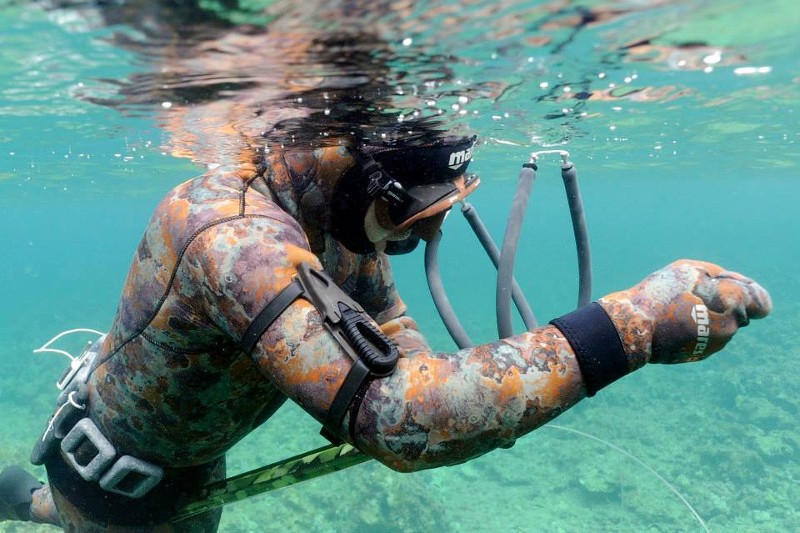 MICROSUB 2 | Black Spearfishing Diving Scuba Knife stainless steel BRAND NEW