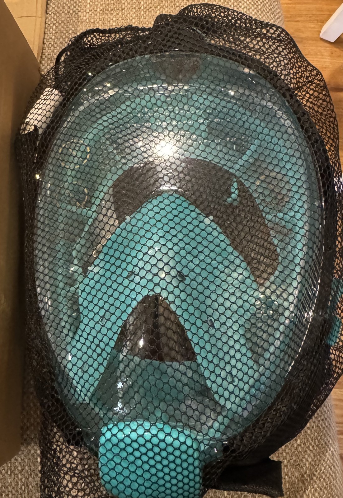 Full Face Snorkel Mask Adult DryTop Snorkeling Gear & Camera Mount Foldable L/XL