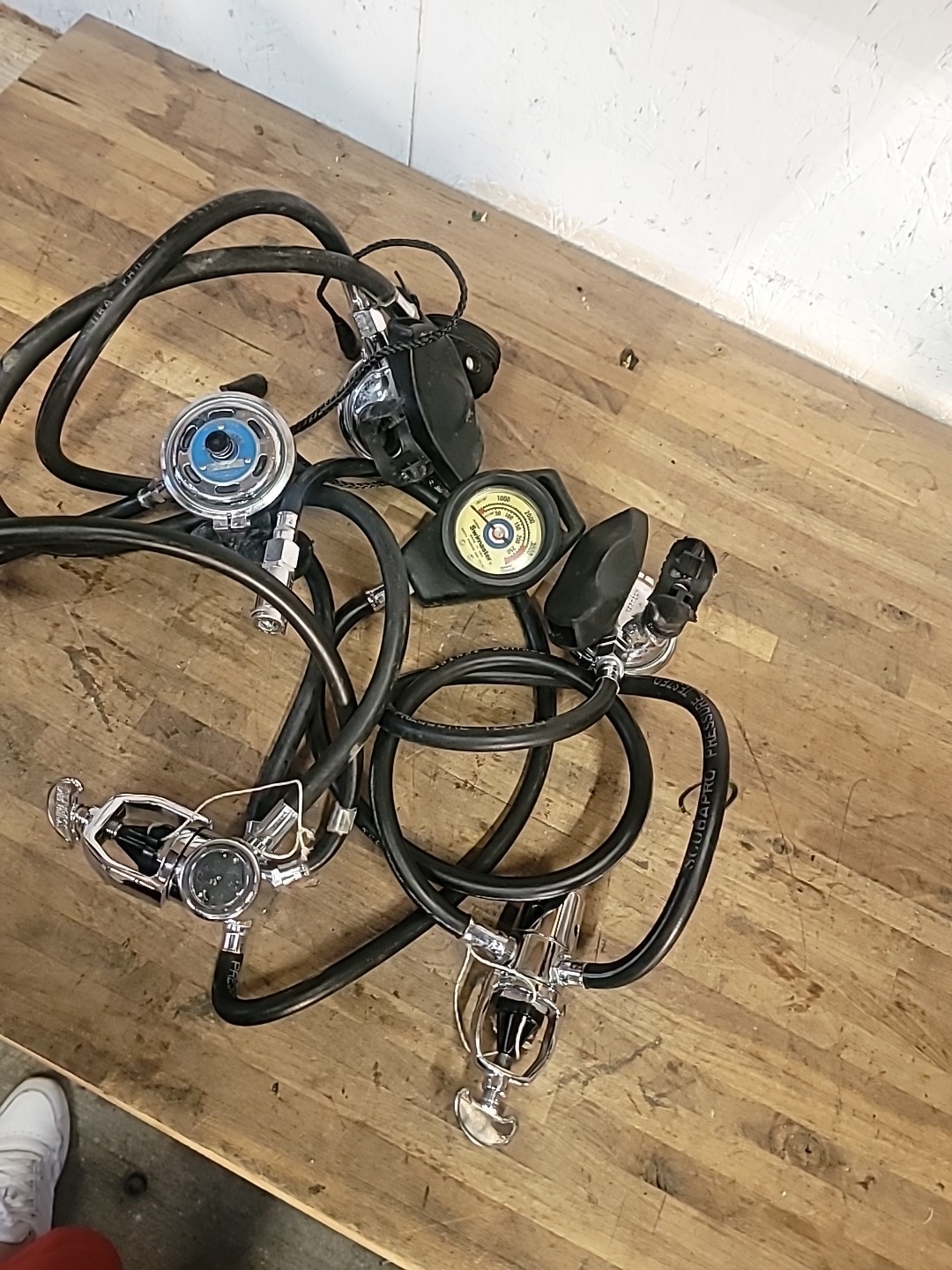 2- Scubapro MK5 Late model With Regulators And Gauges Whole Set Up