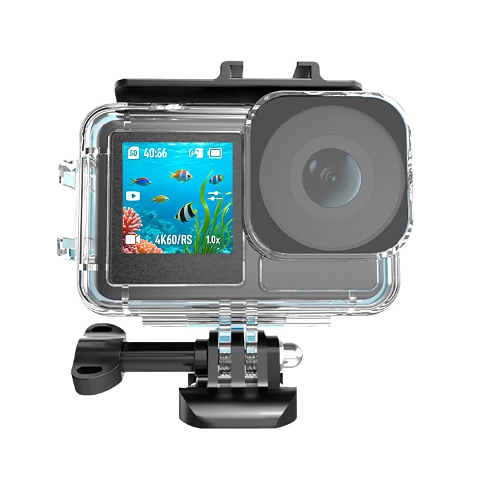 KETOPKIN Waterproof Case for DJI Osmo Action 5 Pro/4/3 clear