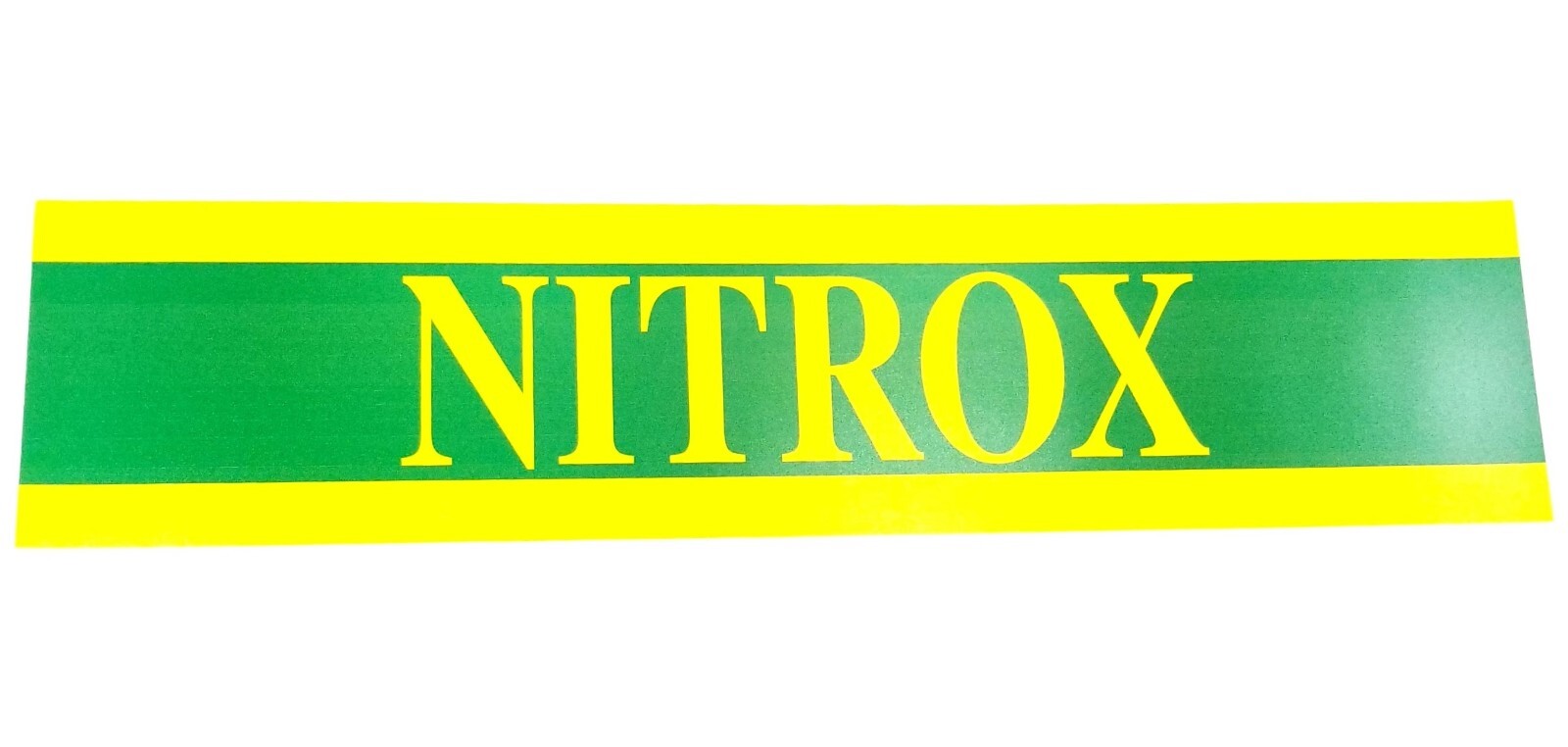 25″ X 6″ Nitrox Sticker Decal Tank Wrap Scuba Diving Enriched Air Yellow Green