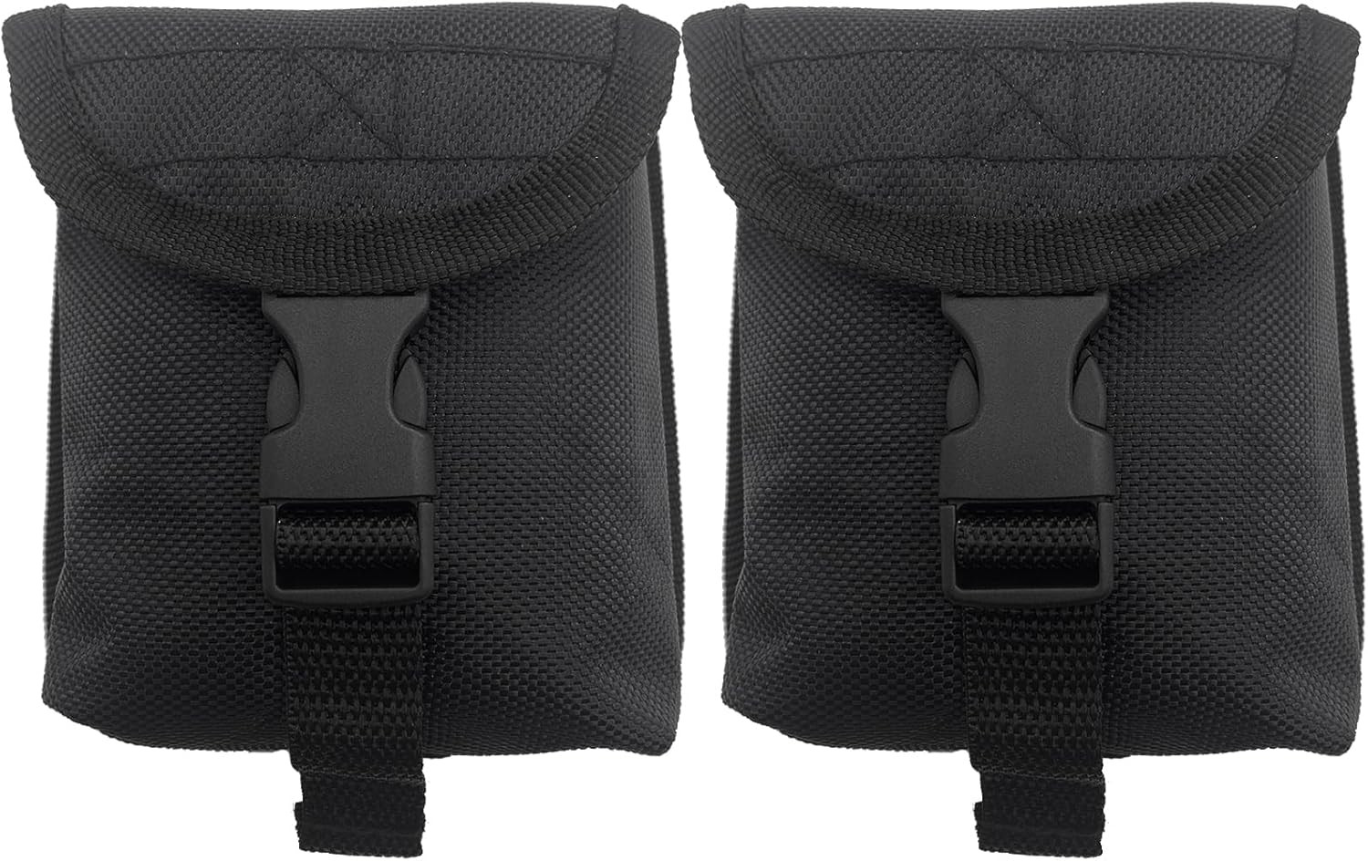 2 Pair Scuba Diving Drop-Bottom Trim Weight Pocket w/ Quick Release Buckle