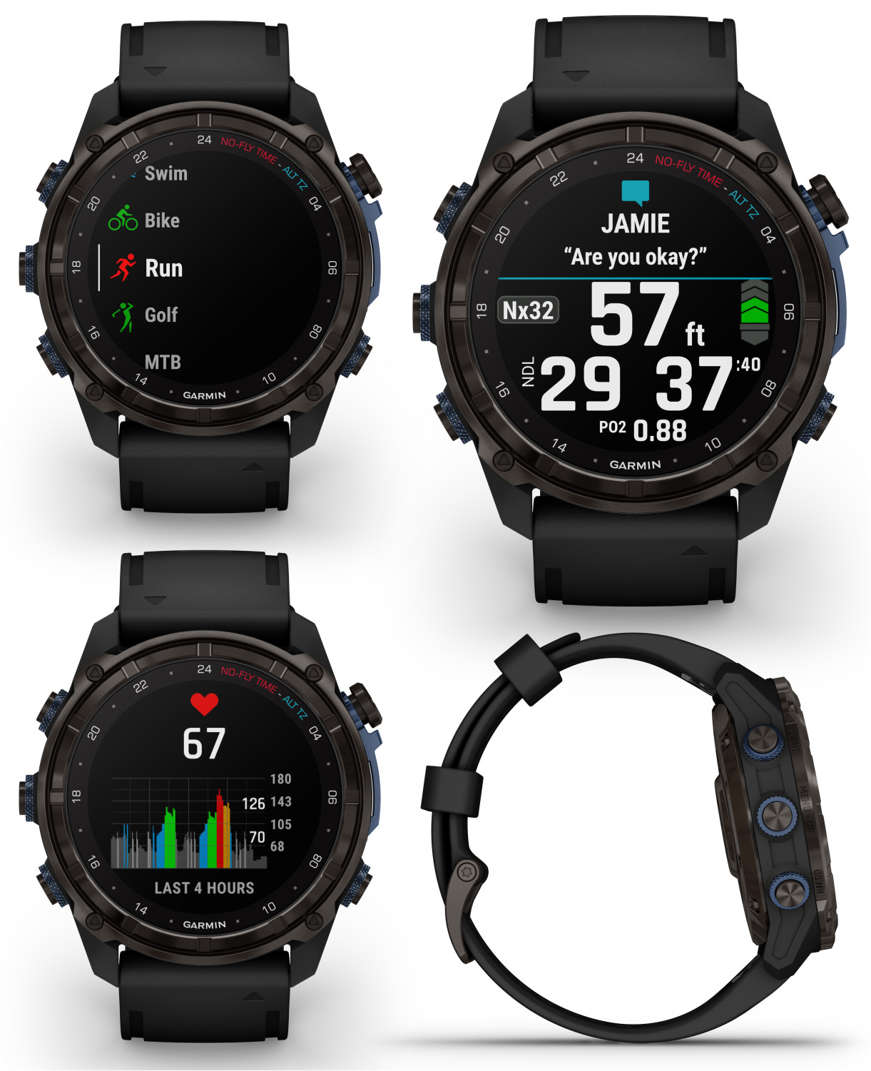 Garmin Descent Mk3i 51mm Titanium Diving Computer Smartwatch w/ Power Bank