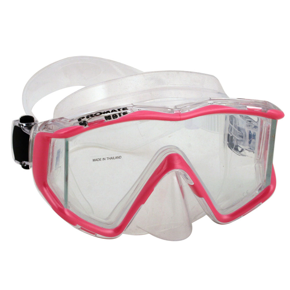 NEW Promate Panoramic Tri-View Mask Scuba Dive Mask Snorkeling Mask Gear