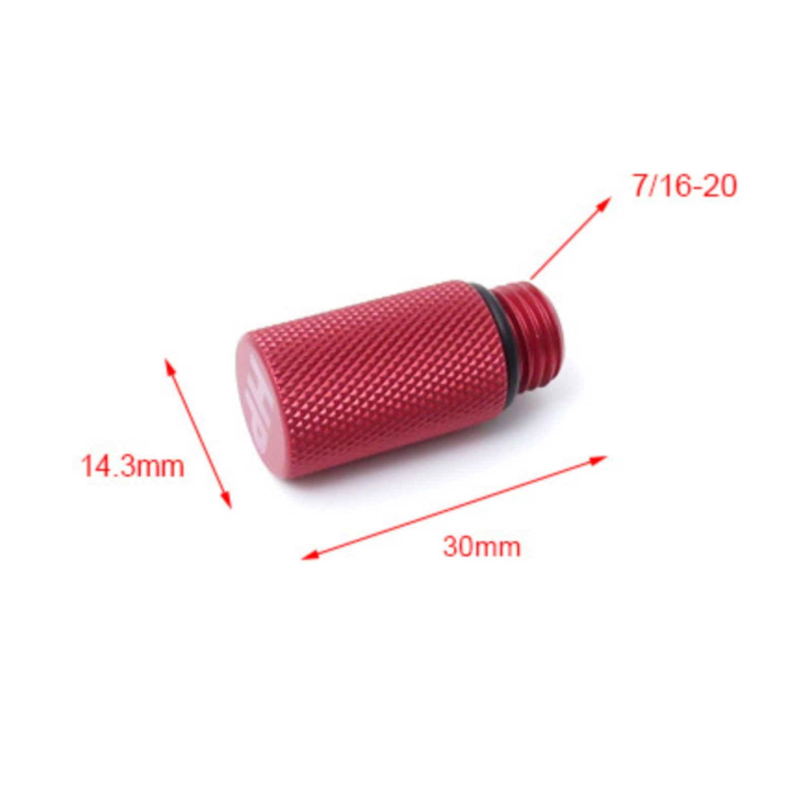 Primary Stage Service Plug Anodized Aluminum Regulator Port Dust Cap