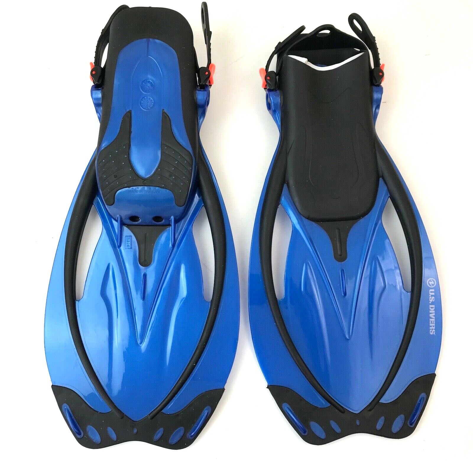 U.S. Divers Pro Series Adult Unisex L/XL 10-13 Snorkel Kit & Carrying Bag Blue