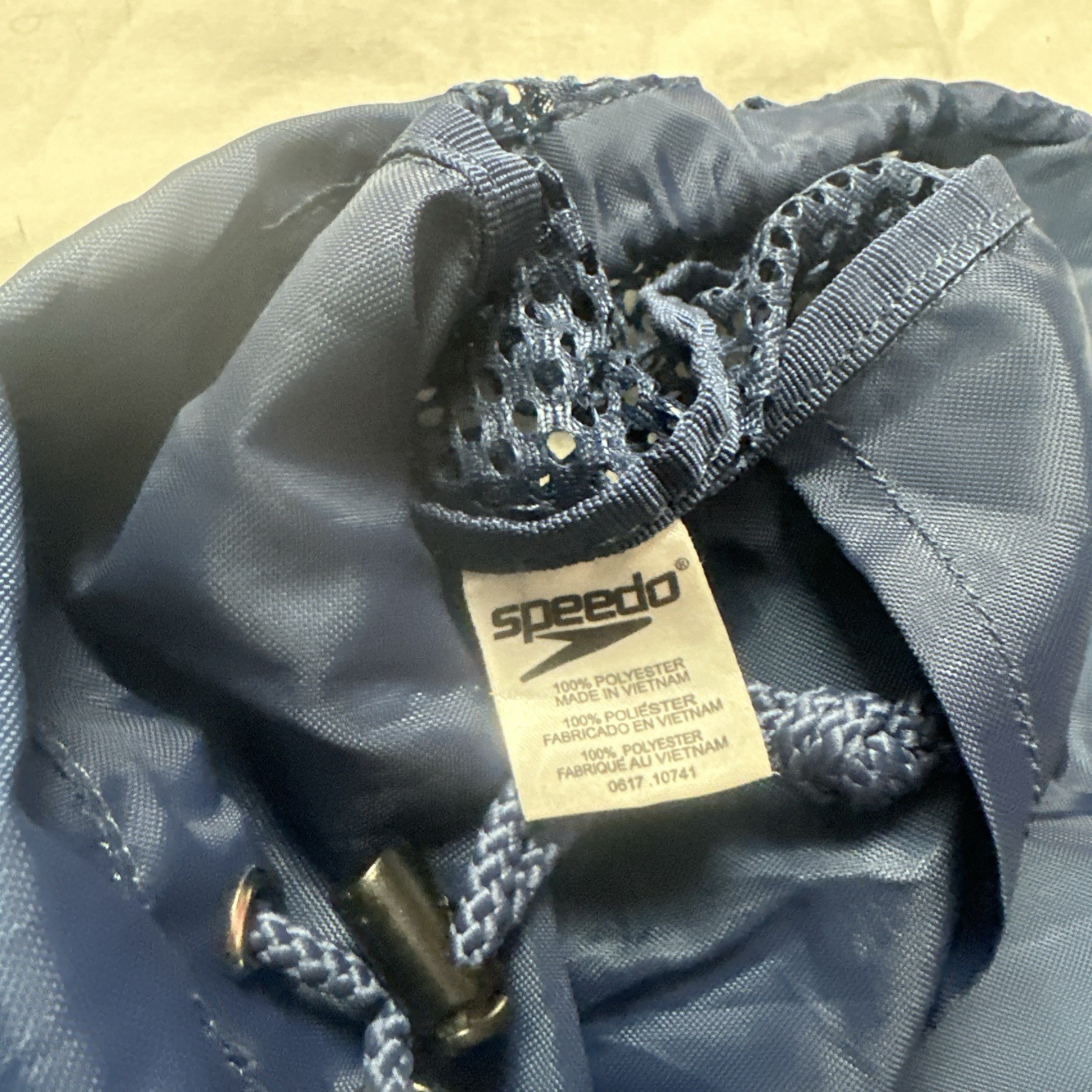 Speedo Backpack Ventilation Mesh Swim Equipment Bag – 24″ x 18″ Blue