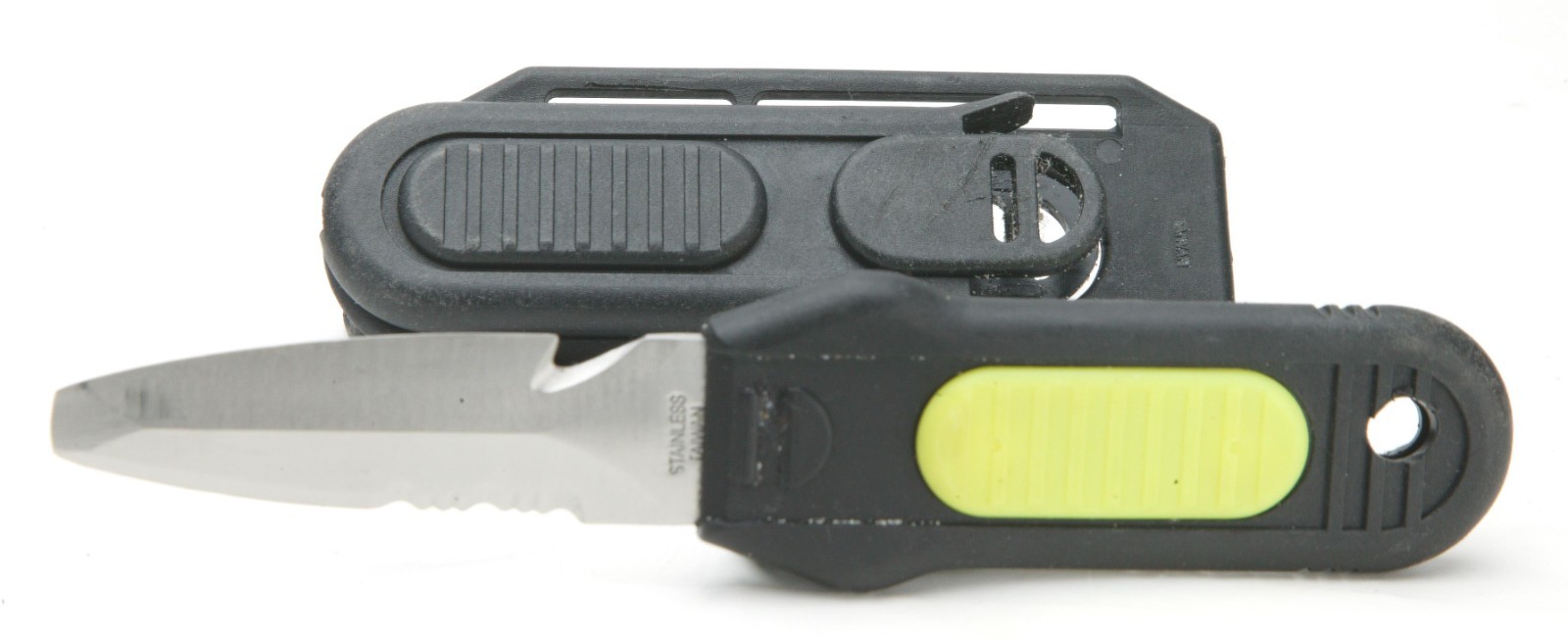 Unbranded Stainless Steel Underwater Knife With Scabbard & HOSE Connection. SEE.