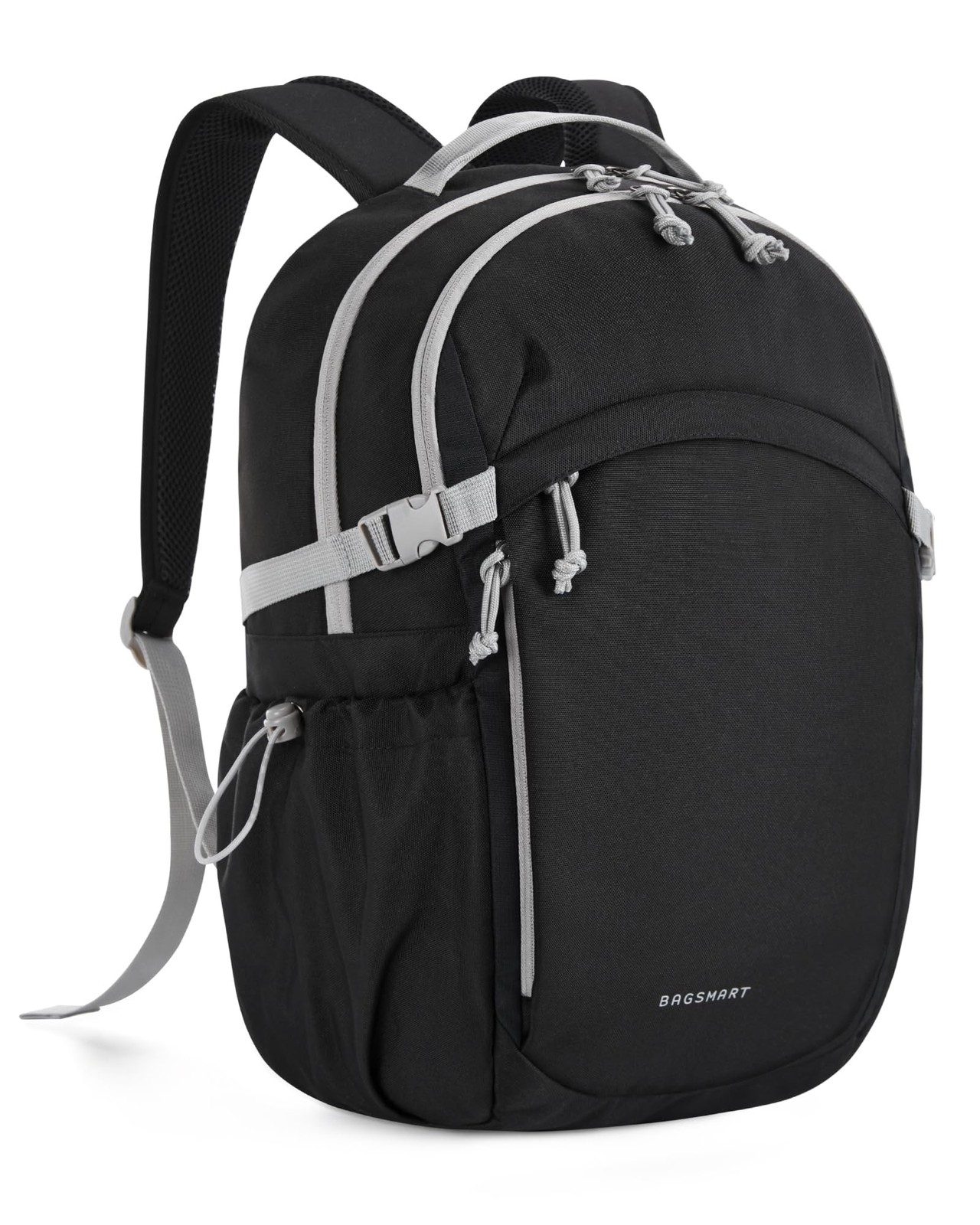 BAGSMART Travel Backpack for Women&Men, Lightweight 15.6″ 15.6 Inch, Black