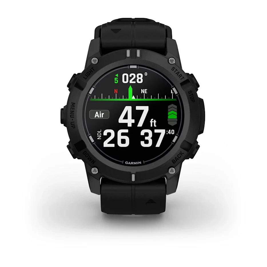 Garmin Descent G2 Watch Style Dive Computer with Bright AMOLED Display, Black